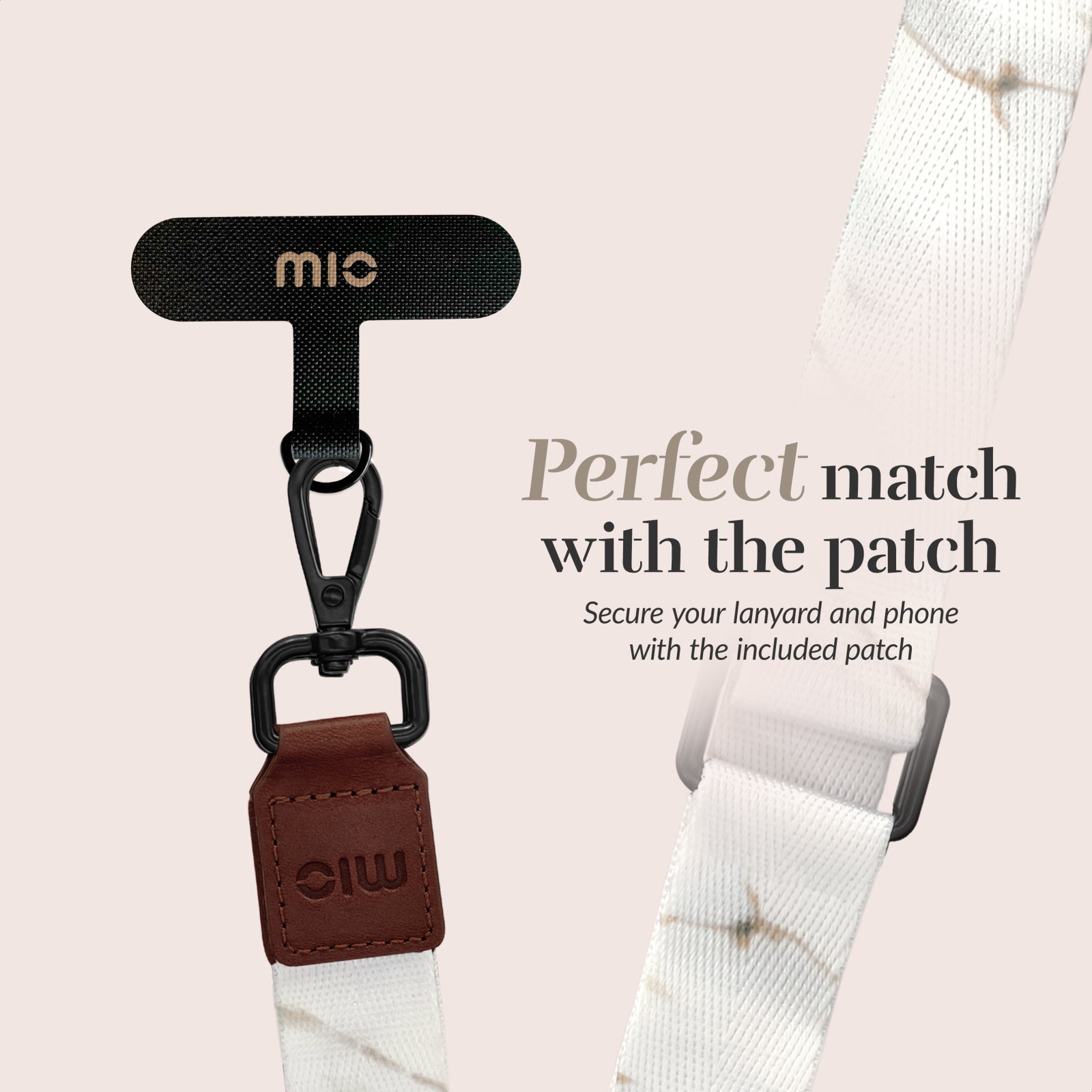 MIO Lanyard White Marble
