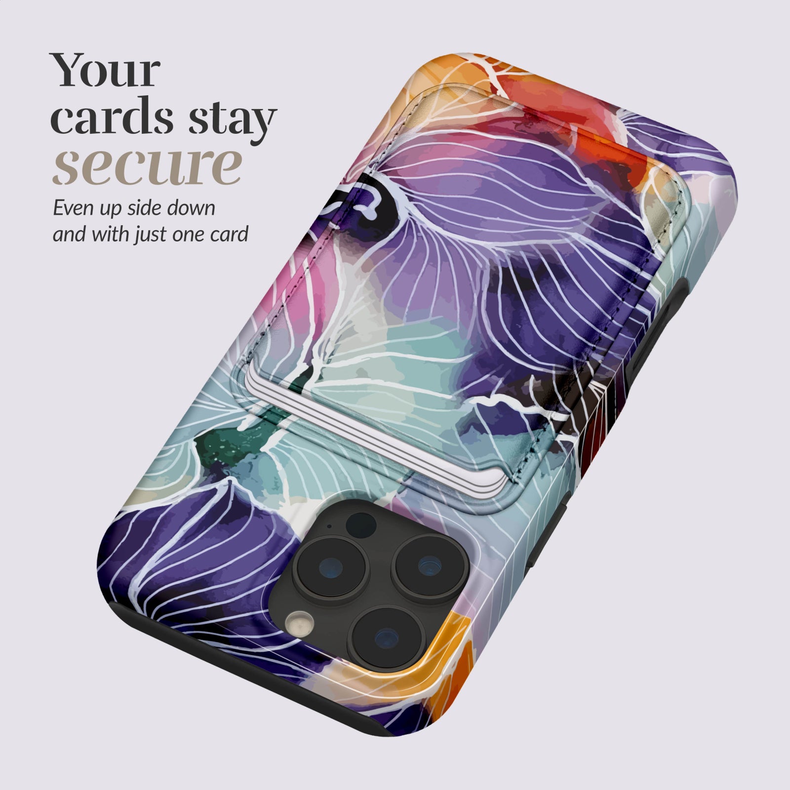 MIO Flowers Magsafe Compatible Card Holder