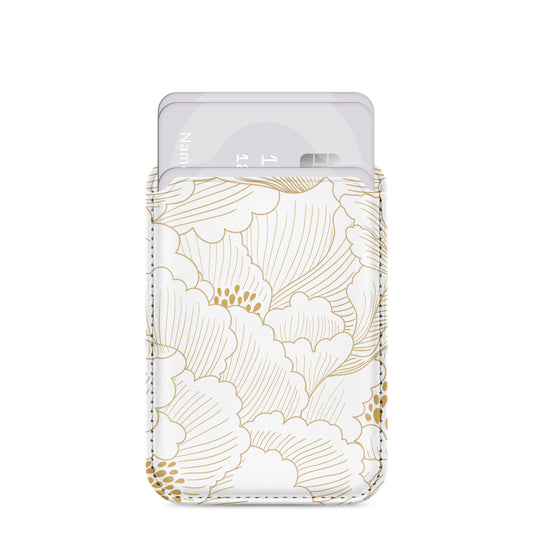 MIO White Roses Magsafe Compatible Card Holder