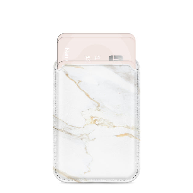 MIO White Marble MagSafe-kompatibler Kartenhalter