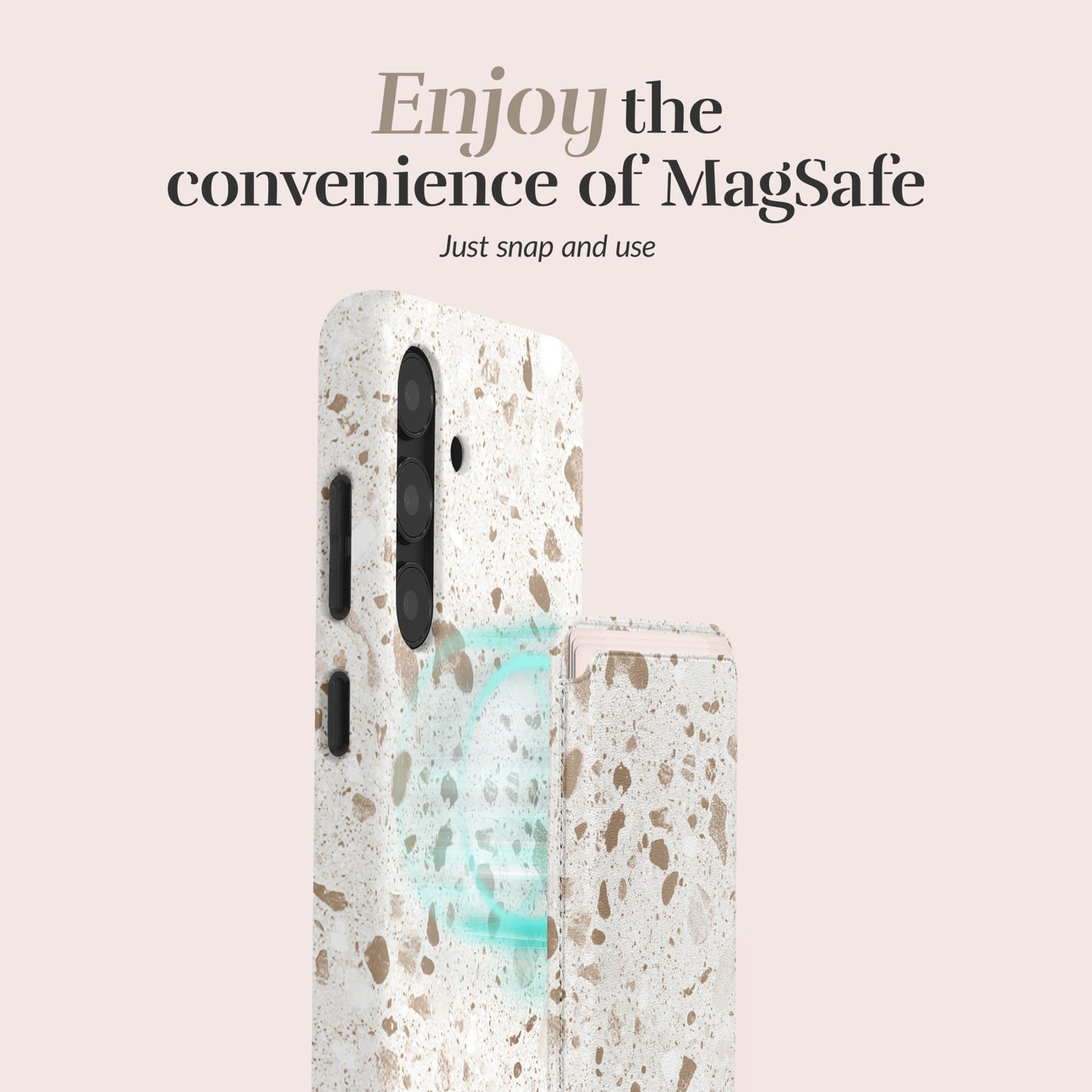 MIO Soft Terrazzo Magsafe Compatible Card Holder