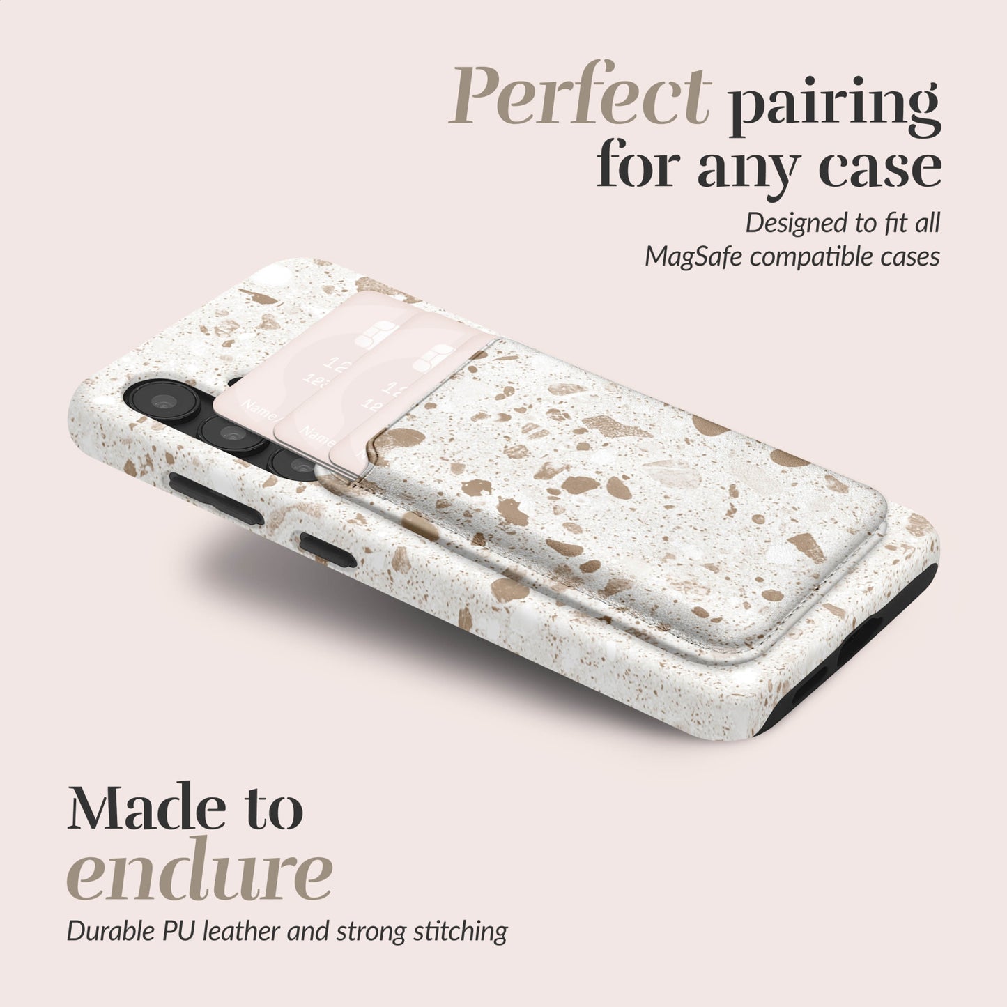MIO Soft Terrazzo Magsafe Compatible Card Holder