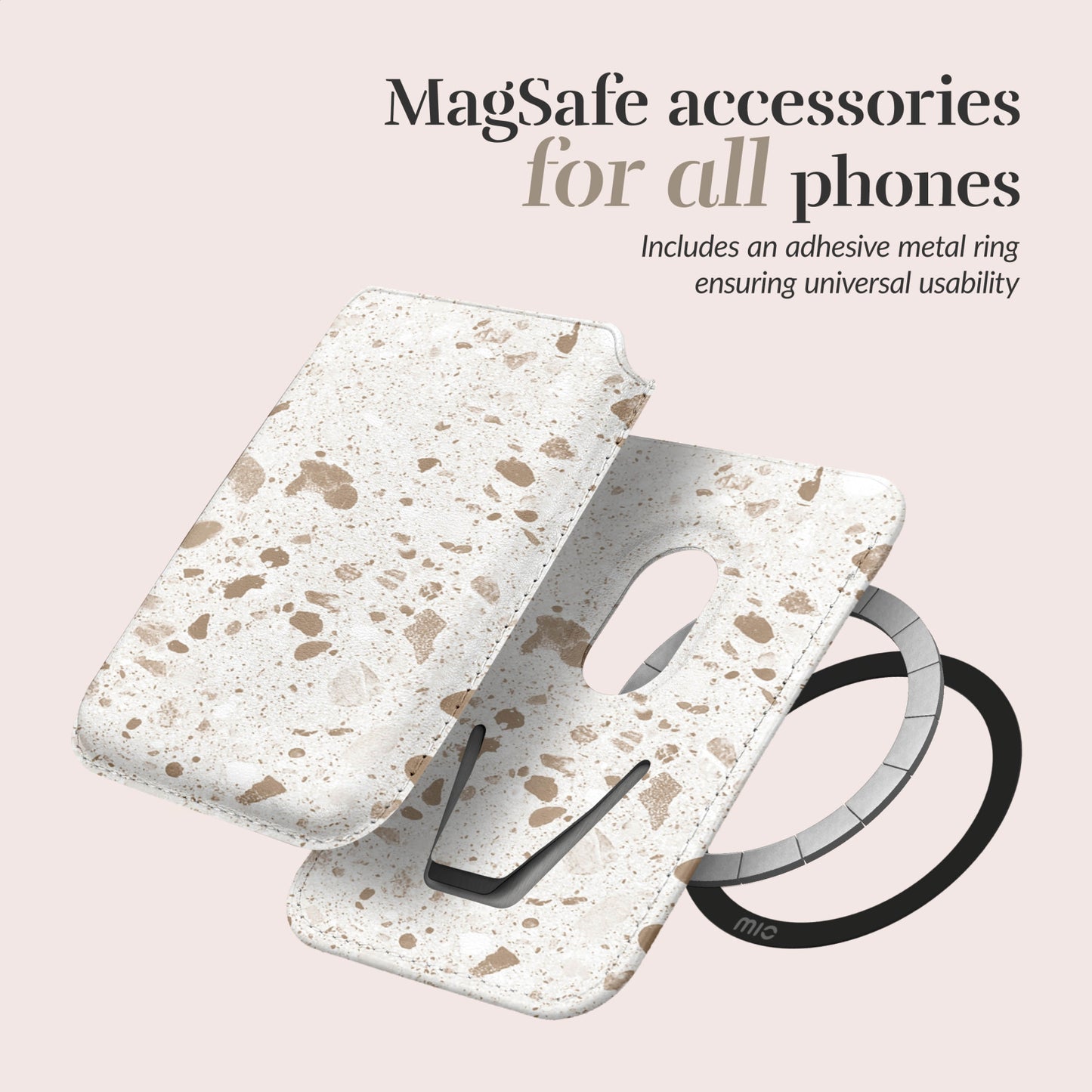 MIO Soft Terrazzo Magsafe Compatible Card Holder