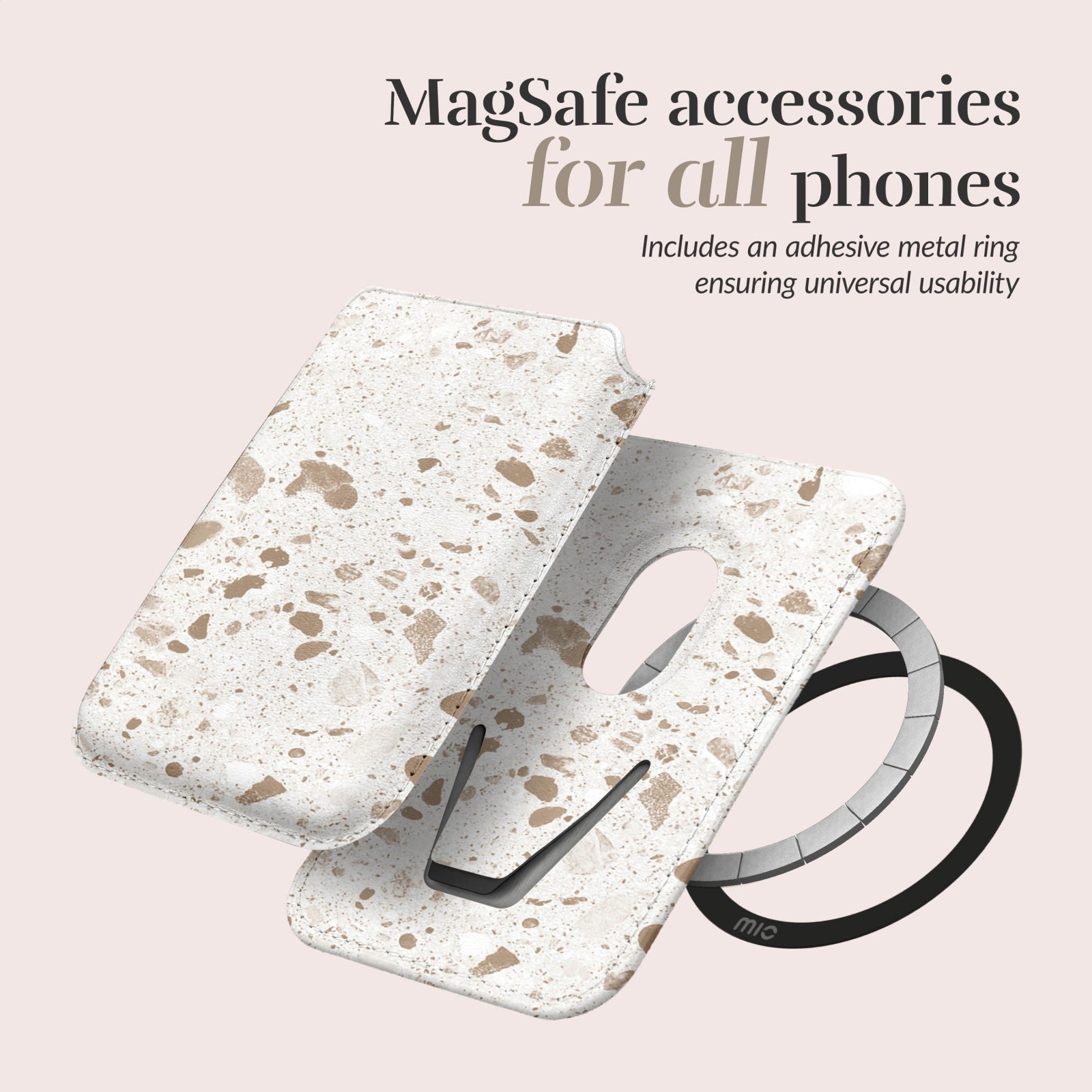 MIO Soft Terrazzo Magsafe Compatible Card Holder