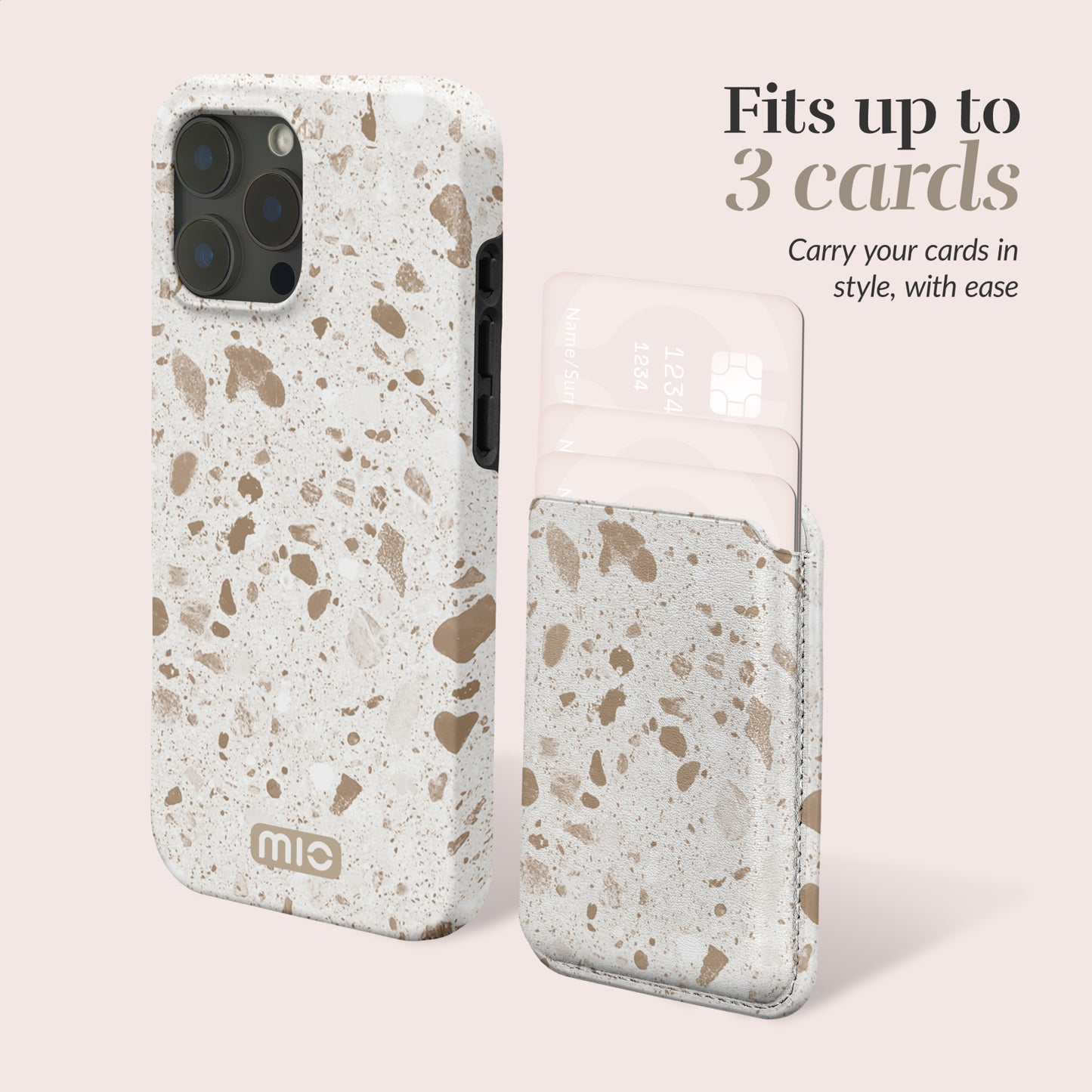 MIO Soft Terrazzo Magsafe Compatible Card Holder