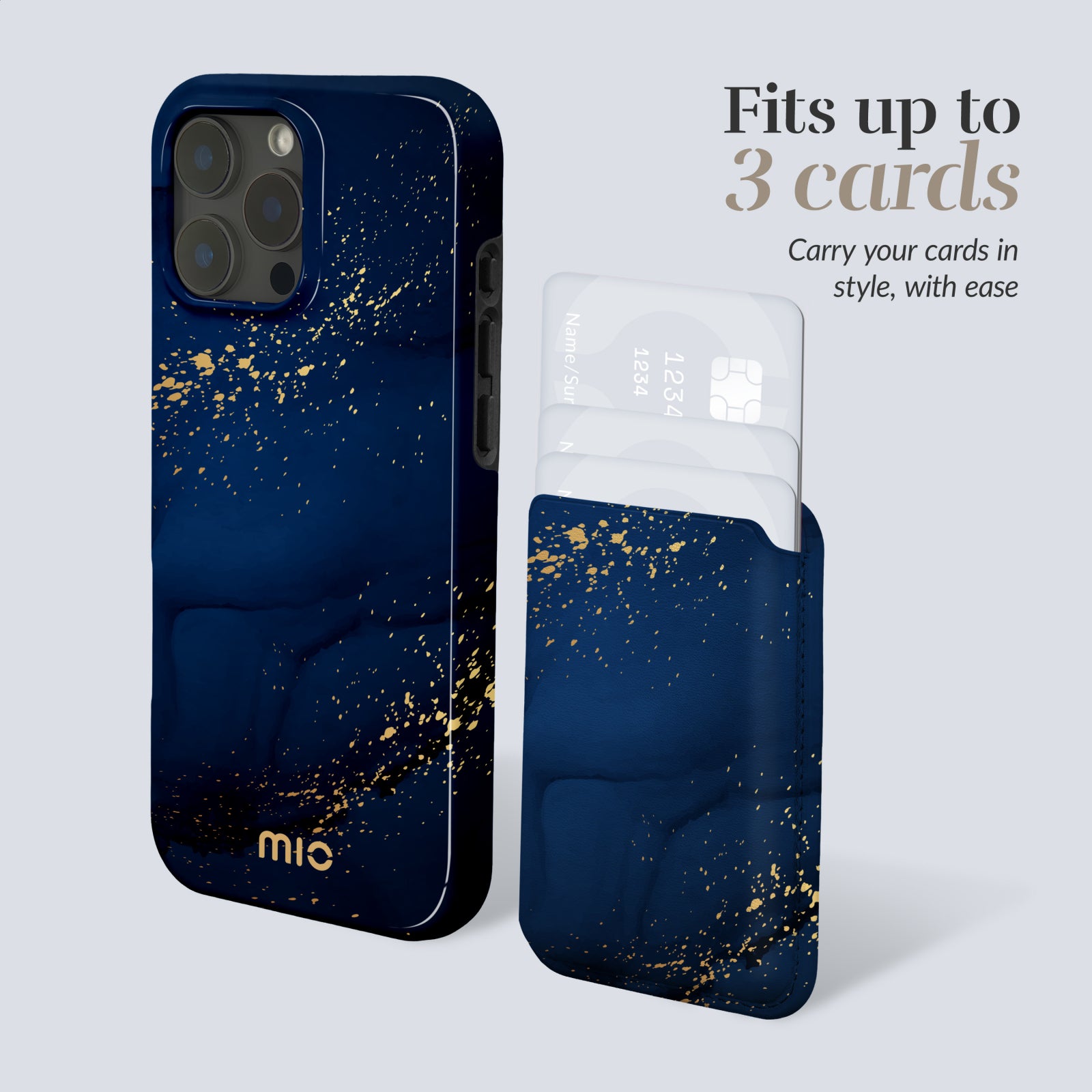 MIO Midnight Sparkle Magsafe Compatible Card Holder