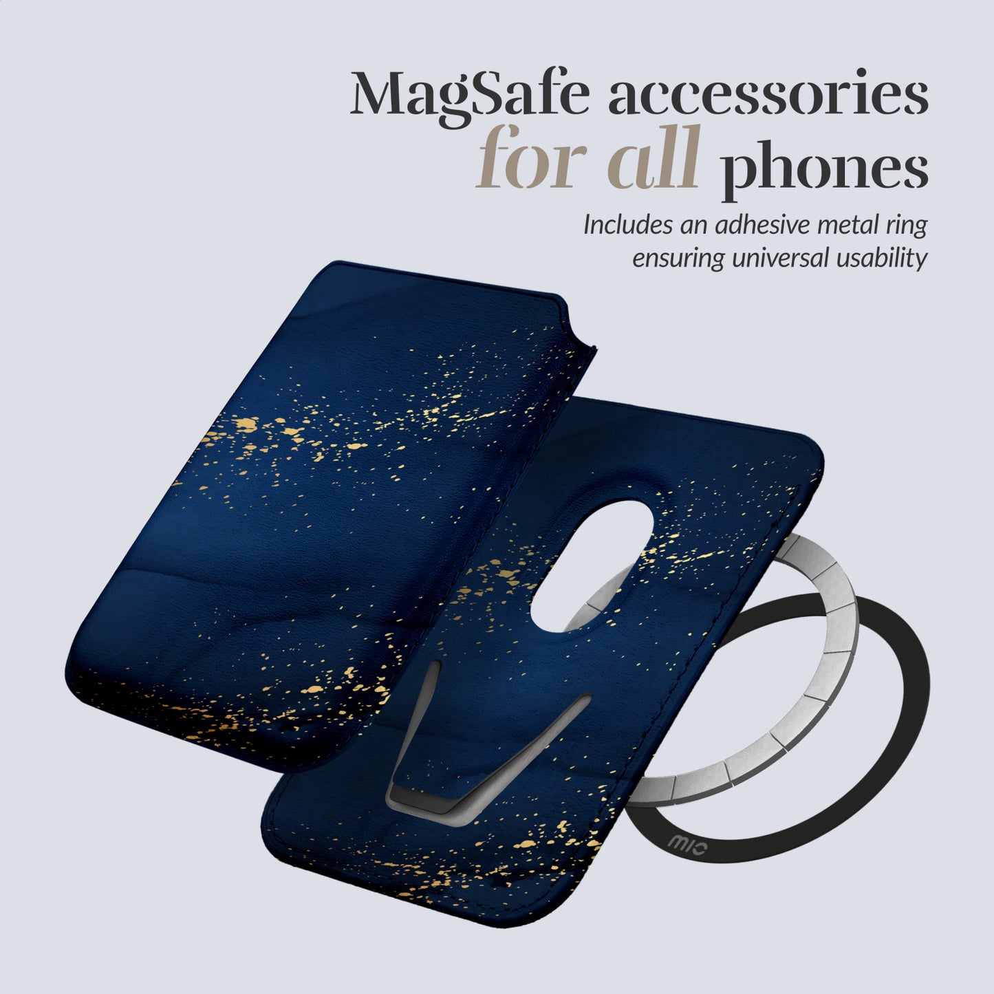 MIO Midnight Sparkle Magsafe Compatible Card Holder