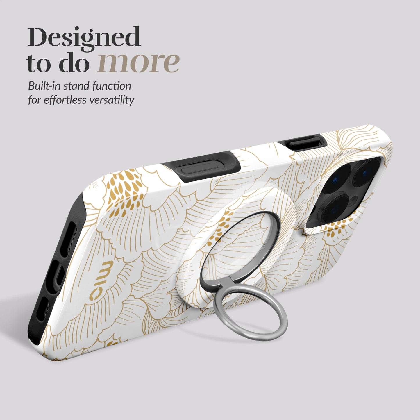 MIO White Roses MagSafe Compatible Ring Holder