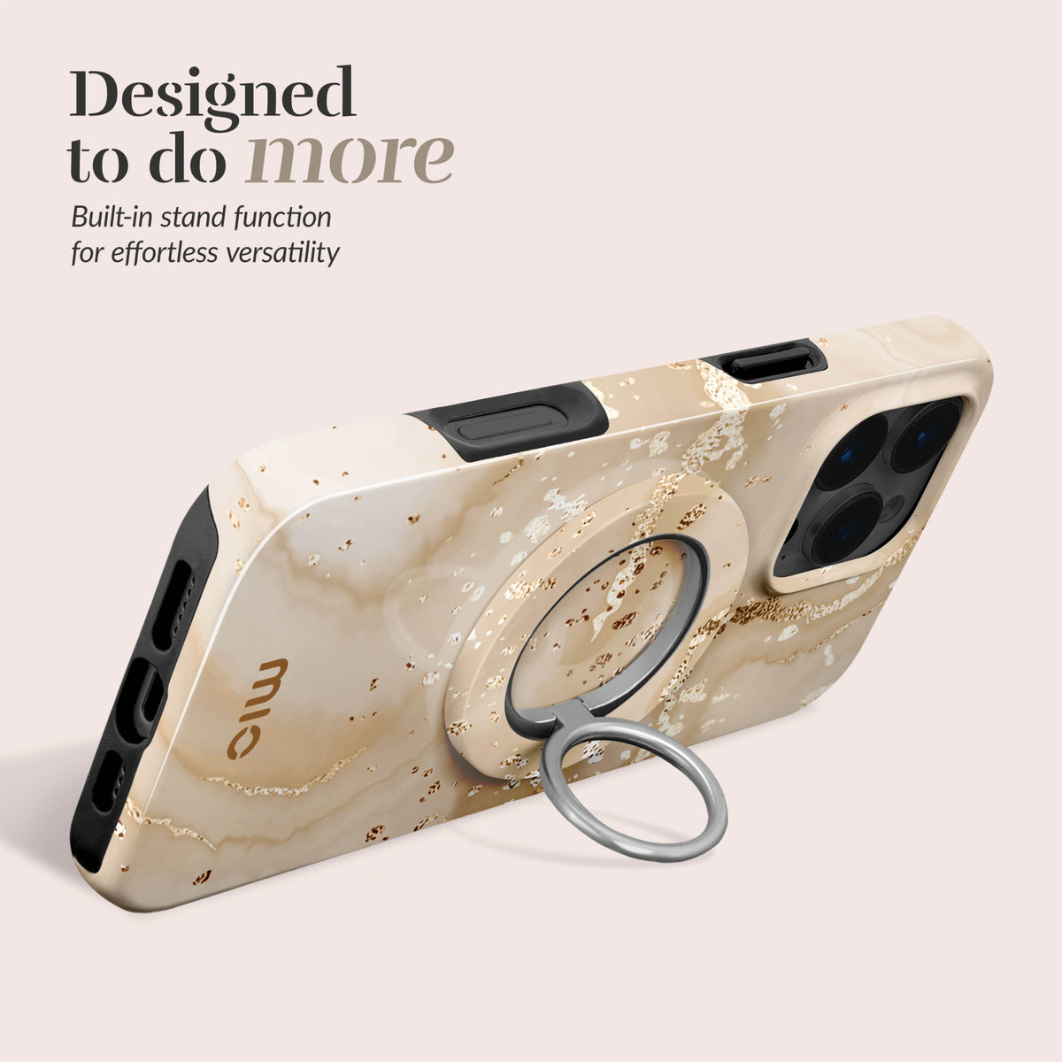 MIO Gold Marble MagSafe Compatible Ring Holder