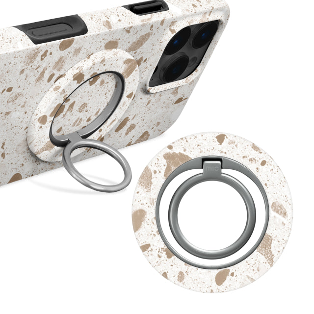 Support d'anneau MIO Soft Terrazzo compatible MagSafe