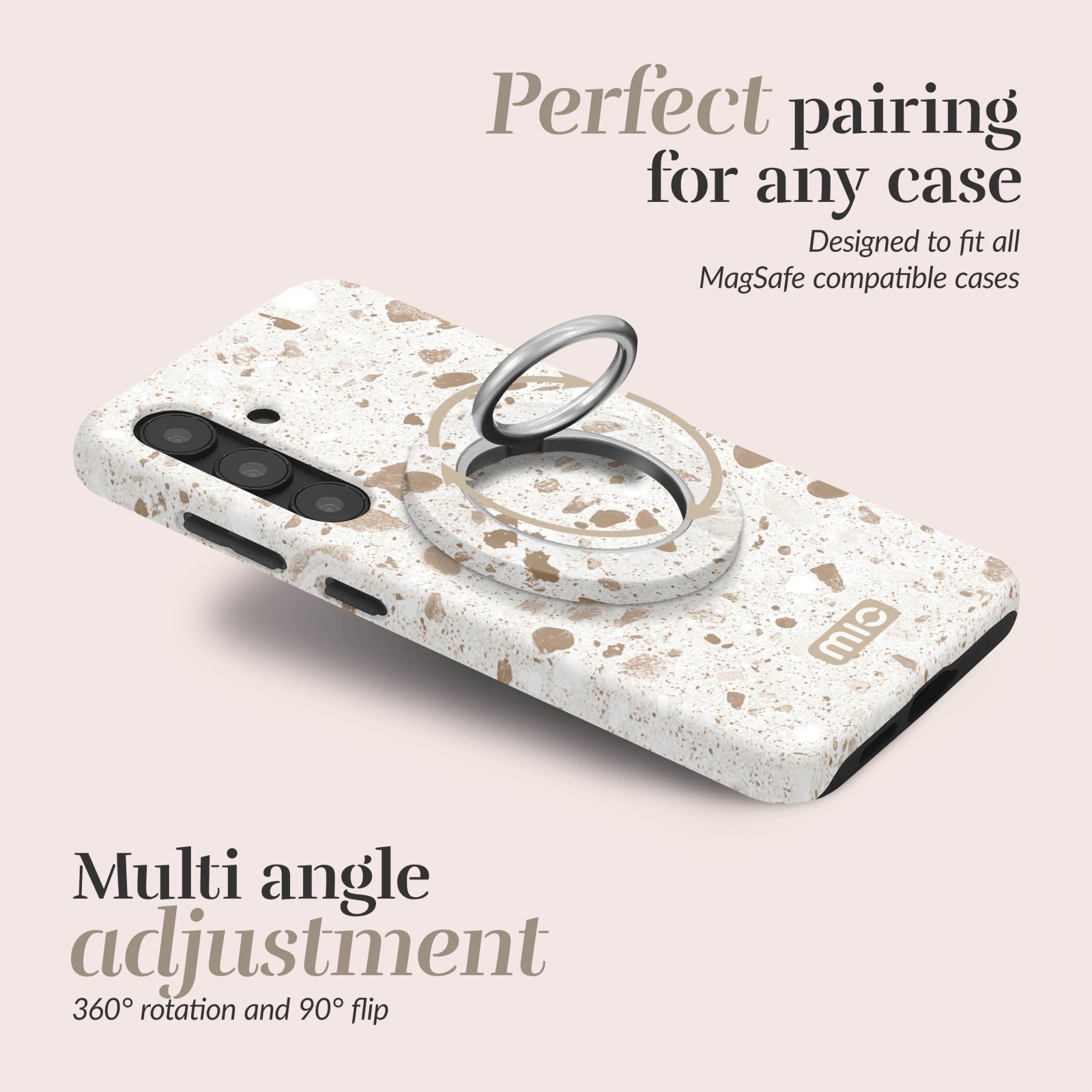 MIO Soft Terrazzo MagSafe Compatible Ring Holder