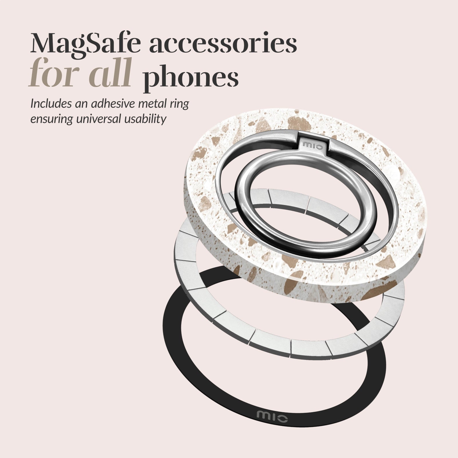 MIO Soft Terrazzo MagSafe Compatible Ring Holder