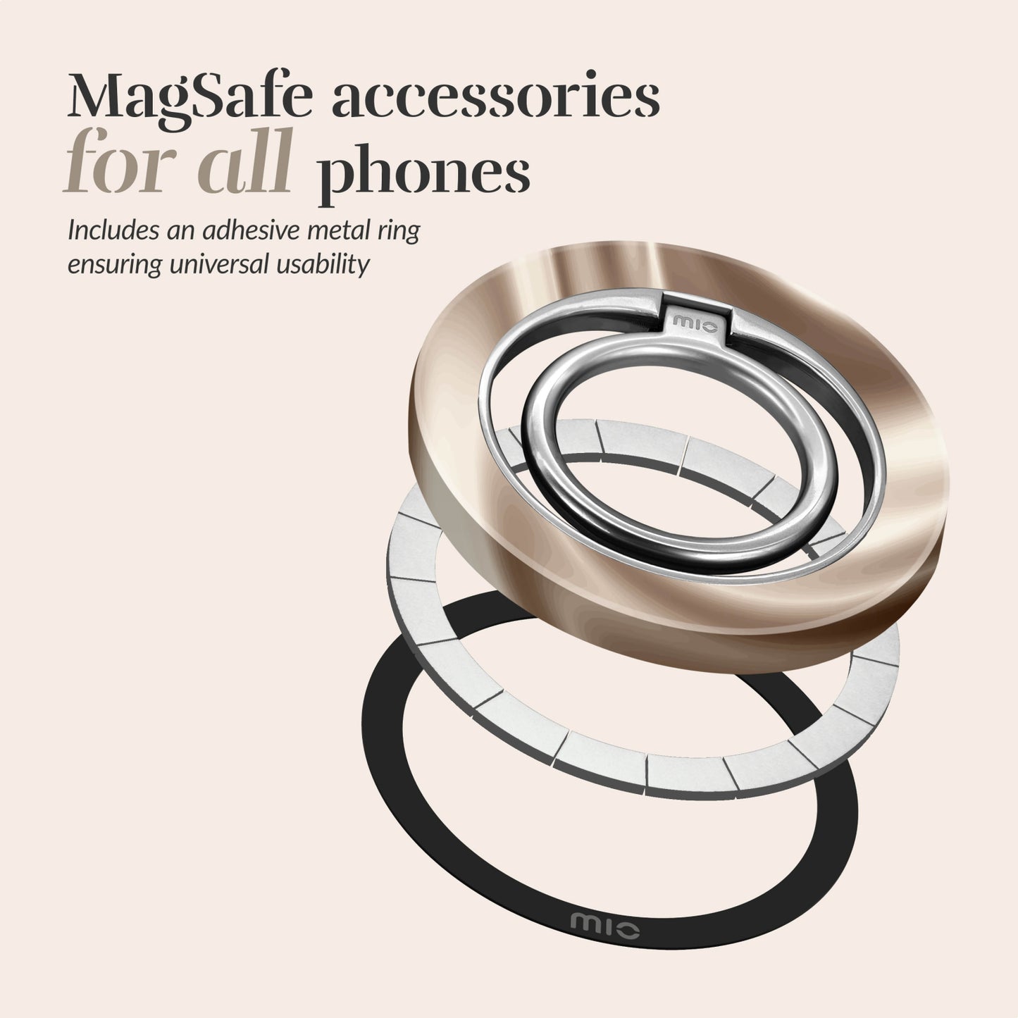 MIO Silky Dreams MagSafe Compatible Ring Holder