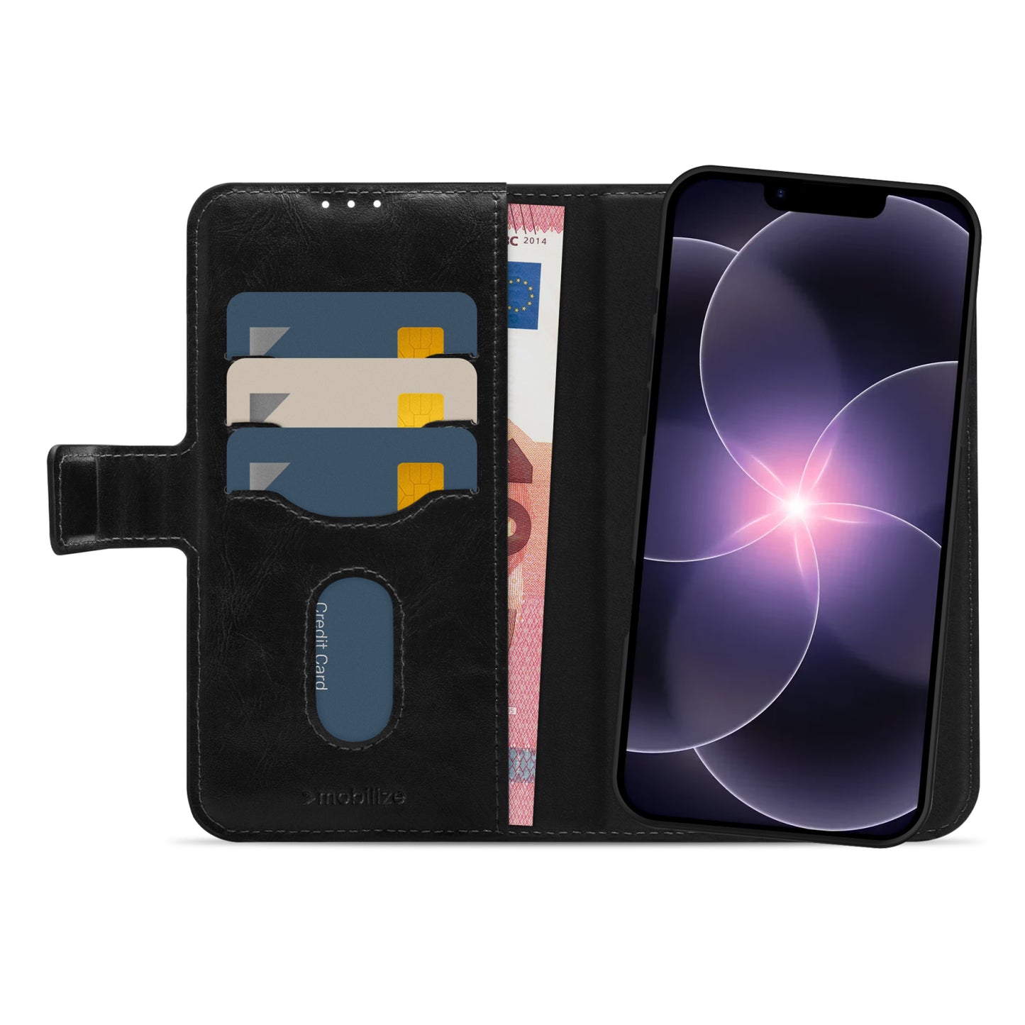 Mobilize 2in1 Magsafe Compatible Gelly Wallet Case Apple iPhone 16e/17e Black