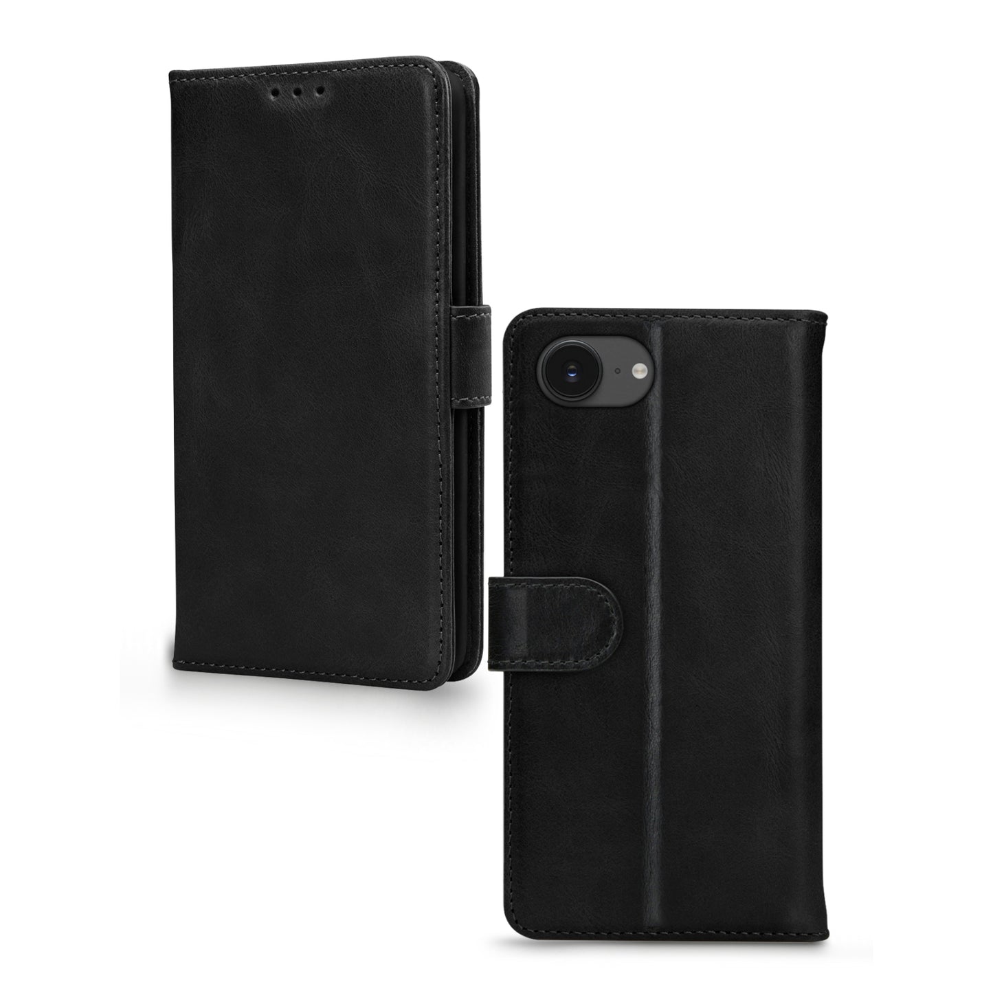 Mobilize Leather Wallet Apple iPhone 16e/17e Black
