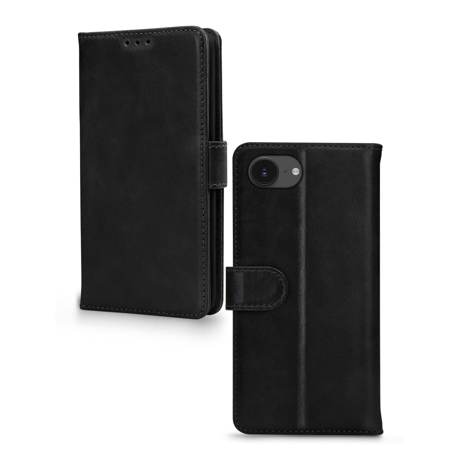 Mobilize Leather Wallet Apple iPhone 16e/17e Black