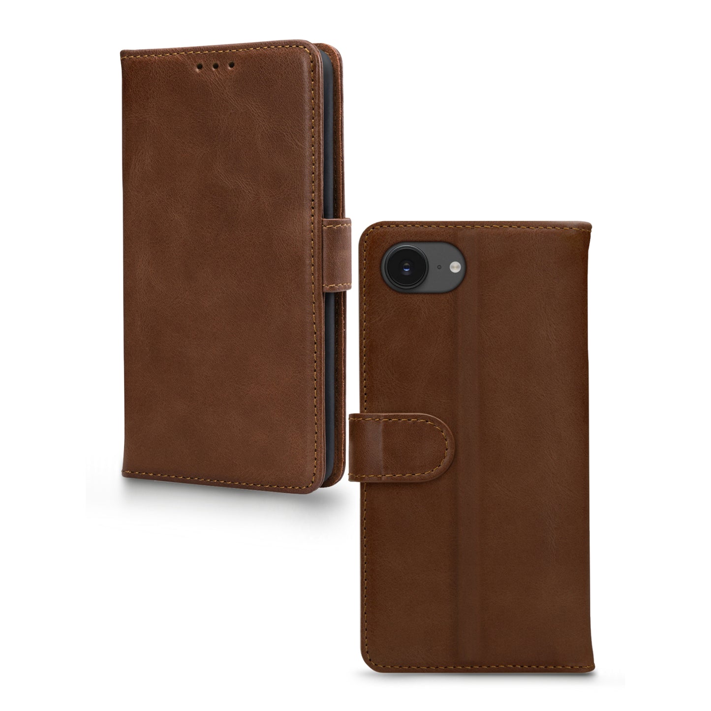 Mobilize Leather Wallet Apple iPhone 16e/17e Brown