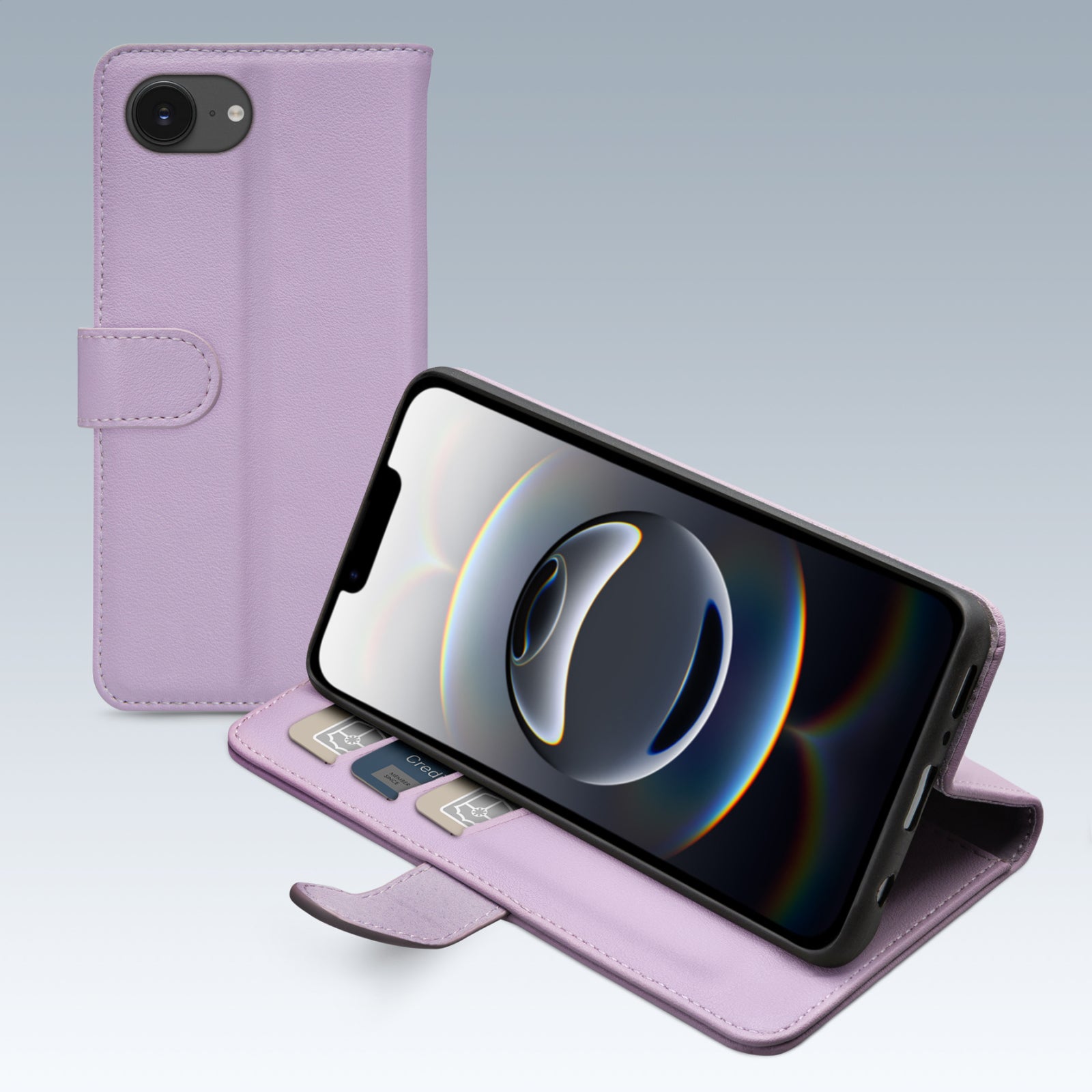 Mobilize Premium Gelly Wallet Book Case Apple iPhone 16e/17e Purple