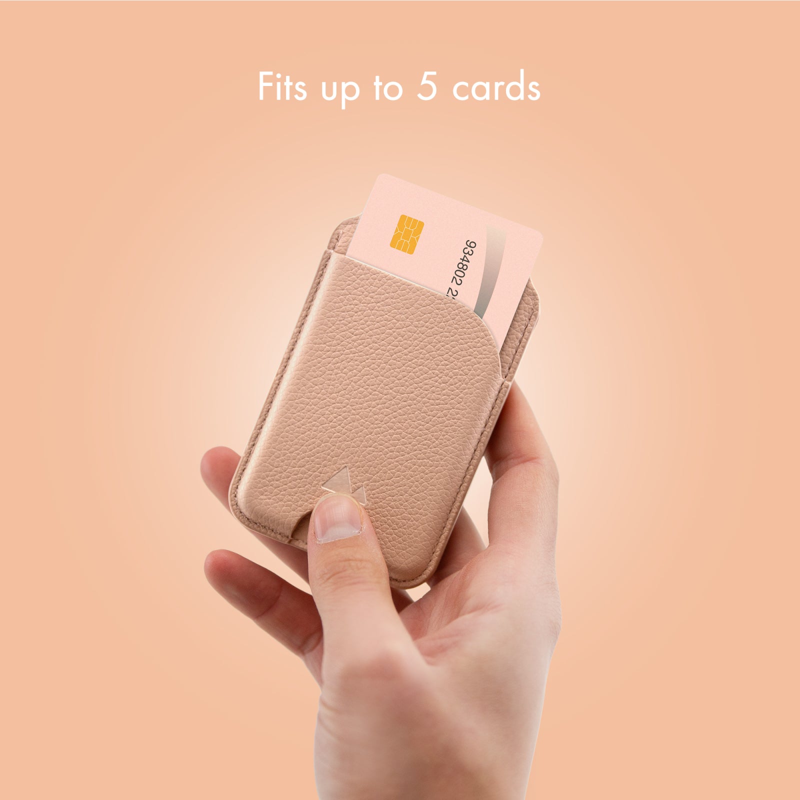 My Style MagSafe Compatible Magnet Card Holder with Stand Function Soft Pink