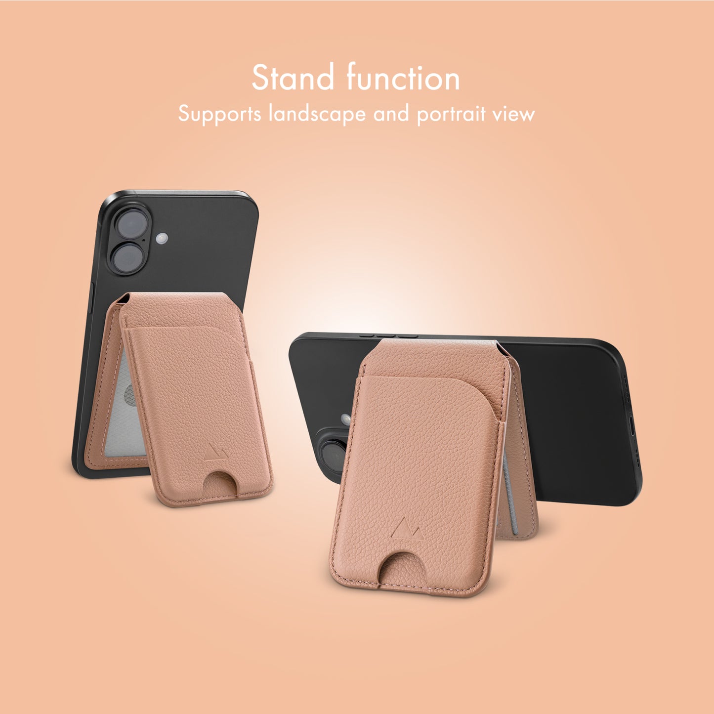 My Style MagSafe Compatible Magnet Card Holder with Stand Function Soft Pink
