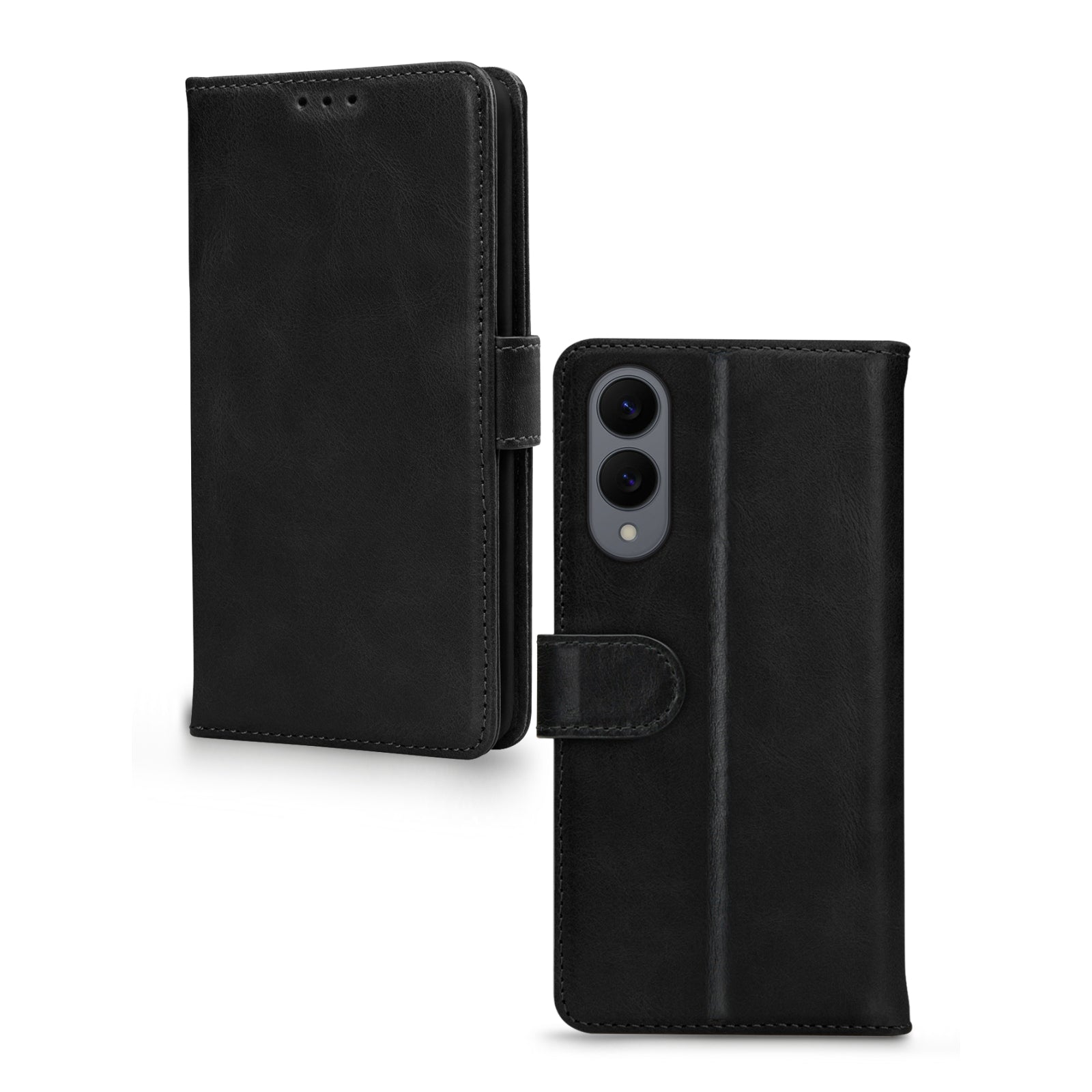 Mobilize Leather Wallet Samsung Galaxy S25 Edge 5G Black