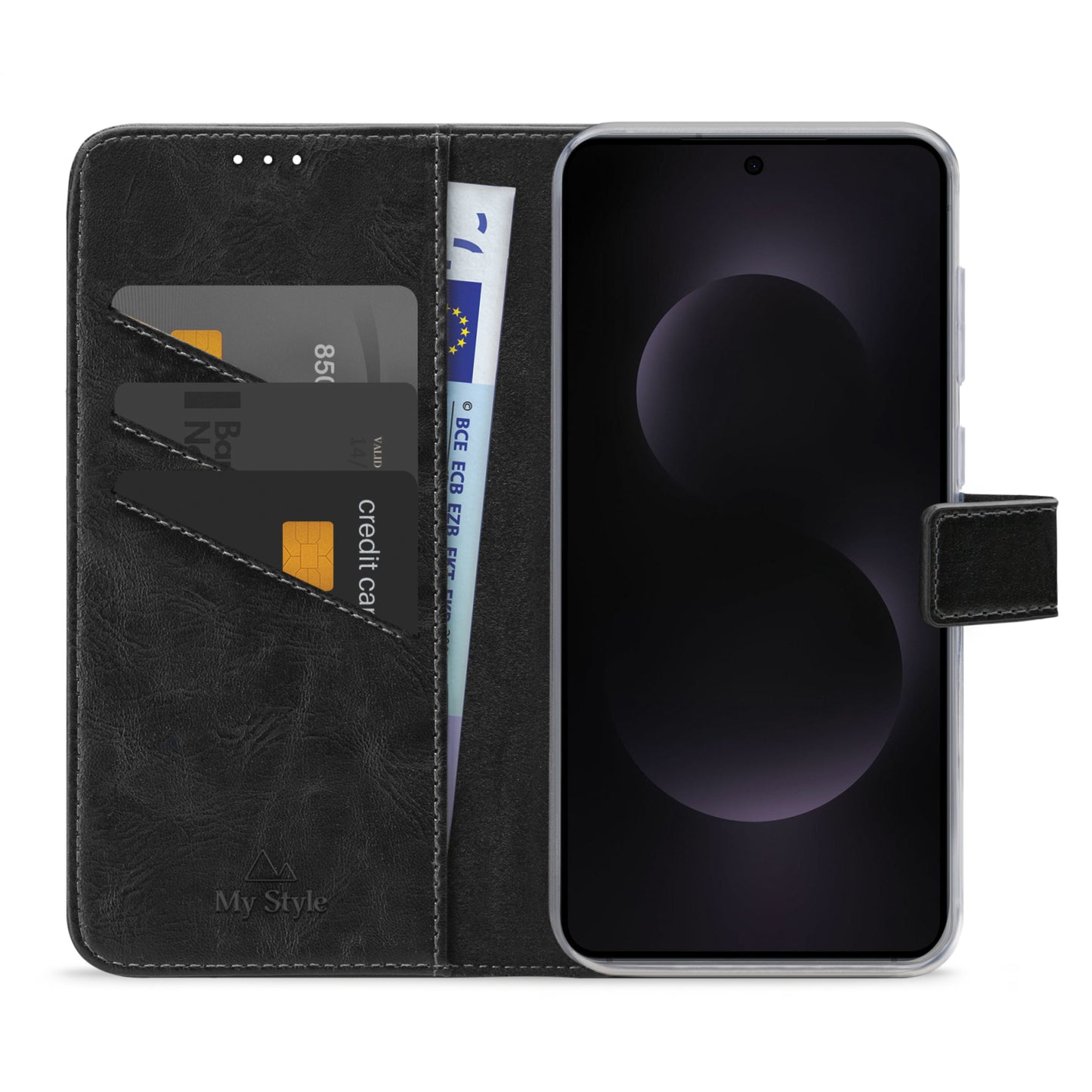 My Style Flex Wallet for Samsung Galaxy S25 Edge 5G Black