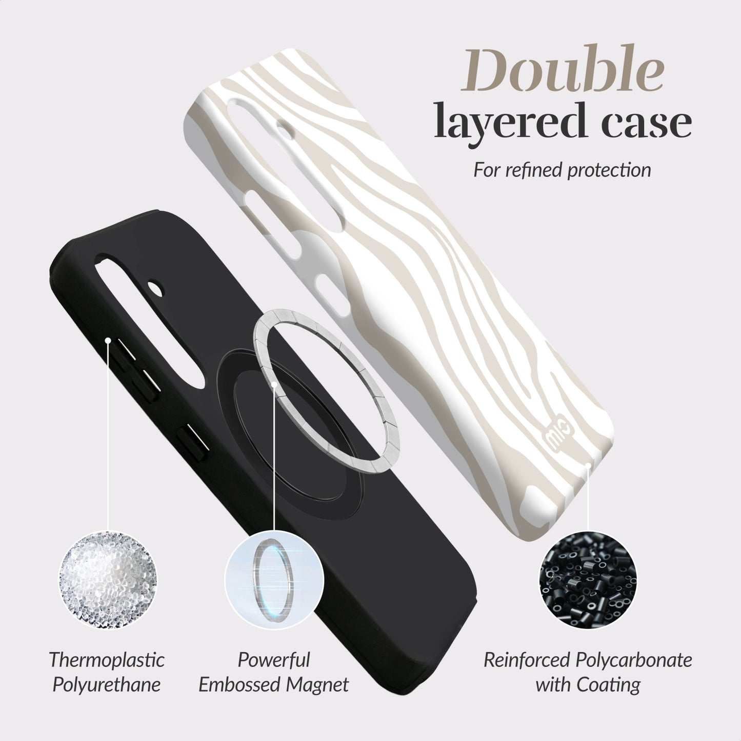 MIO Sandy Zebra Magsafe Compatible for Samsung S25 Edge 5G