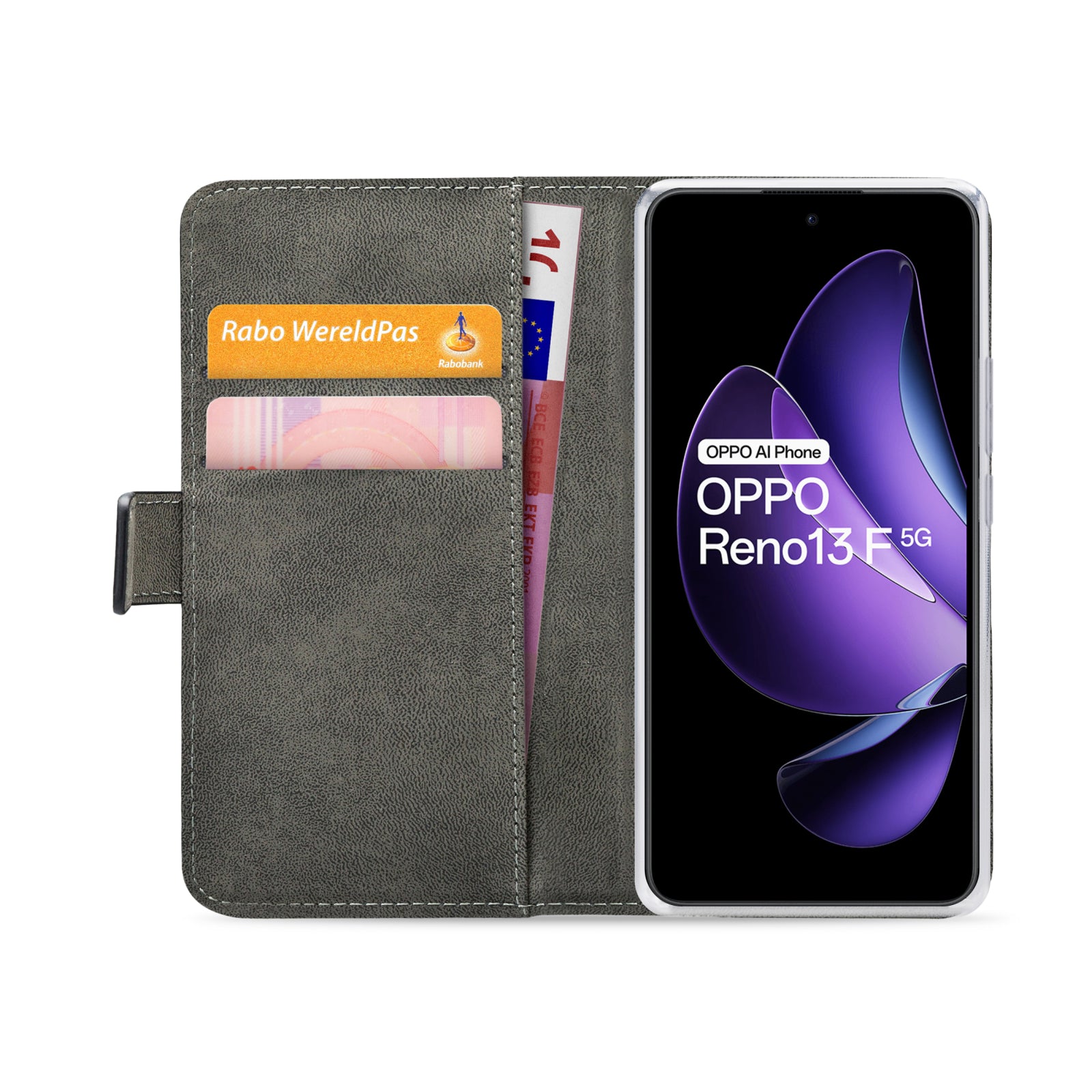 Mobilize Classic Gelly Wallet Book Case OPPO Reno13 F 5G Black
