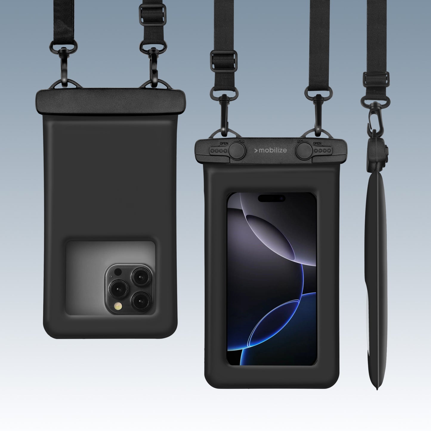 Mobilize Universal Waterproof Floating Bag IP68 incl. Lanyard Black