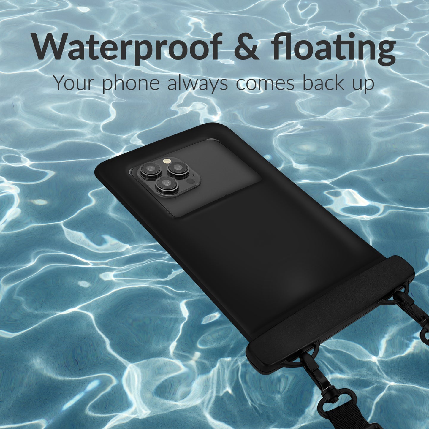 Mobilize Universal Waterproof Floating Bag IP68 incl. Lanyard Black
