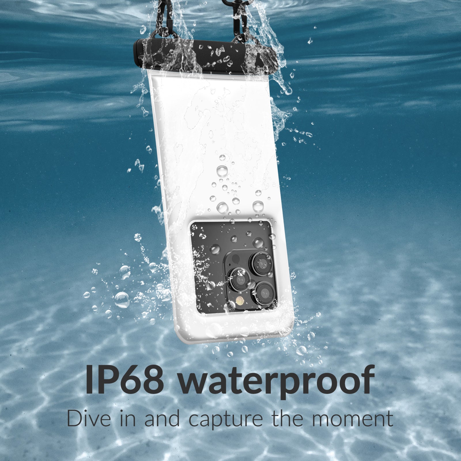 Mobilize Universal Waterproof Floating Bag IP68 incl. Lanyard White
