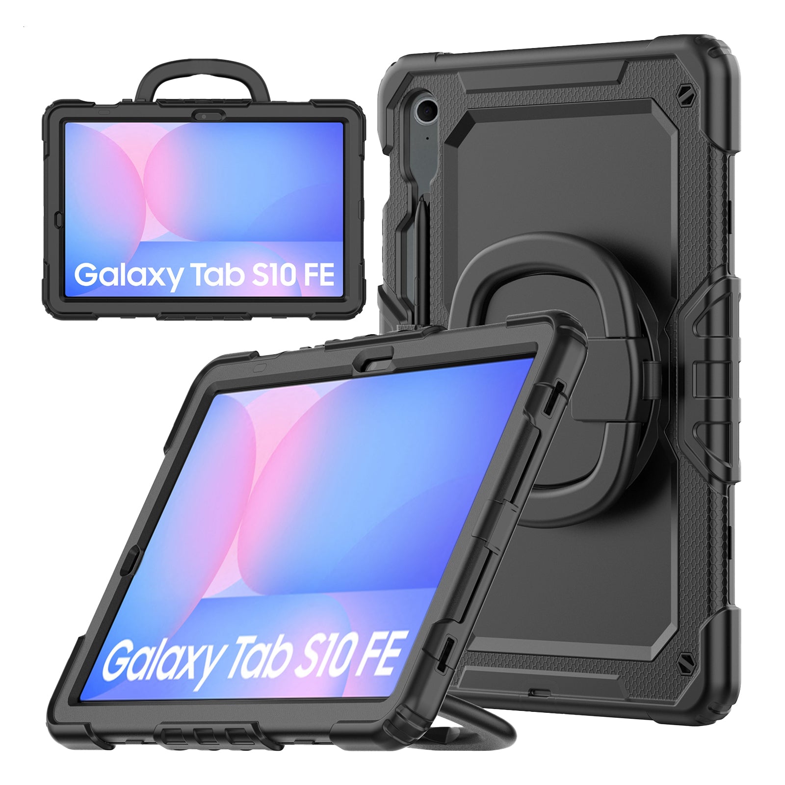 Mobilize Rotating Defender Case Stand Function for Samsung Galaxy Tab S10 FE 11/S10 Lite Black