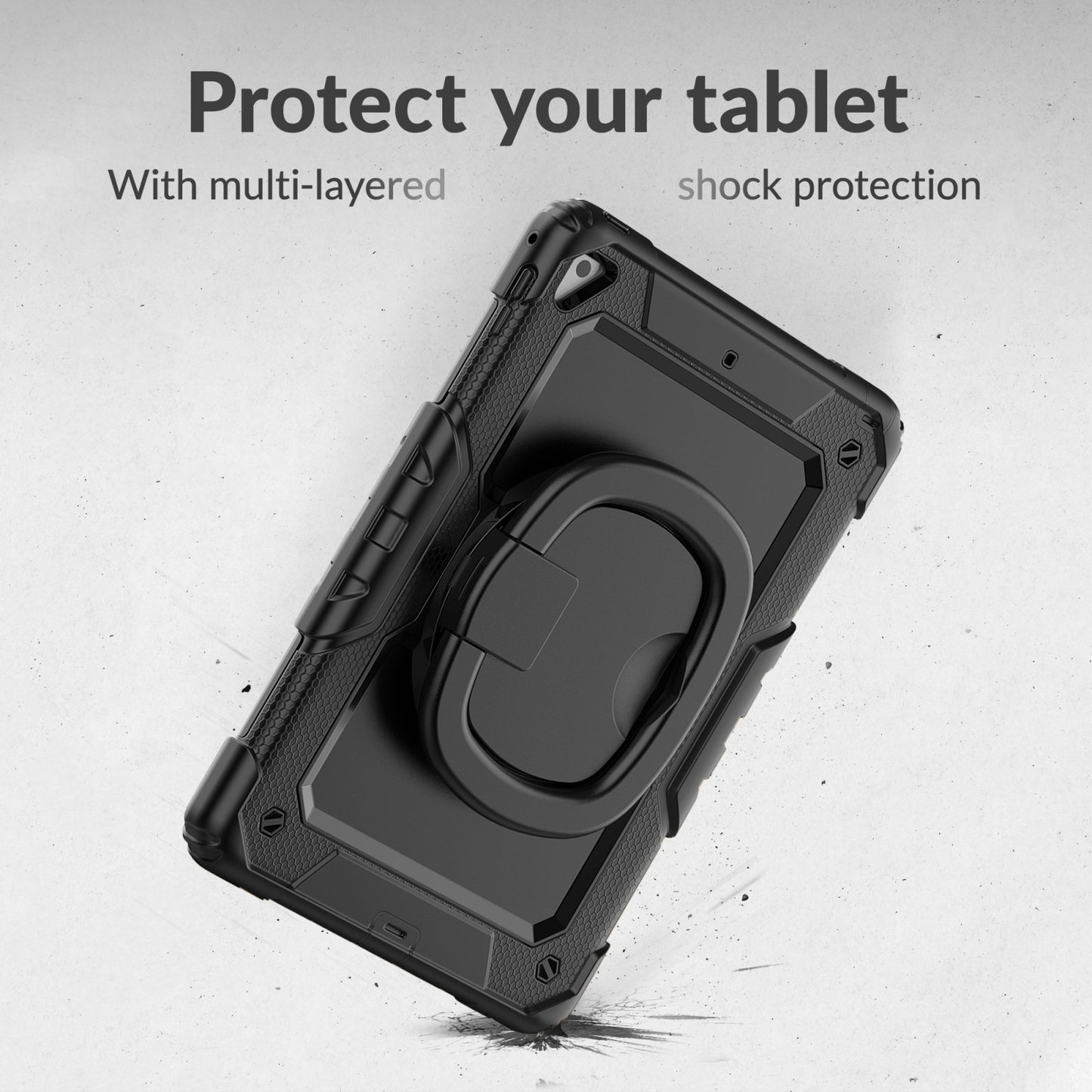 Mobilize Rotating Defender Case Stand Function for Samsung Galaxy Tab S10 FE 11/S10 Lite Black