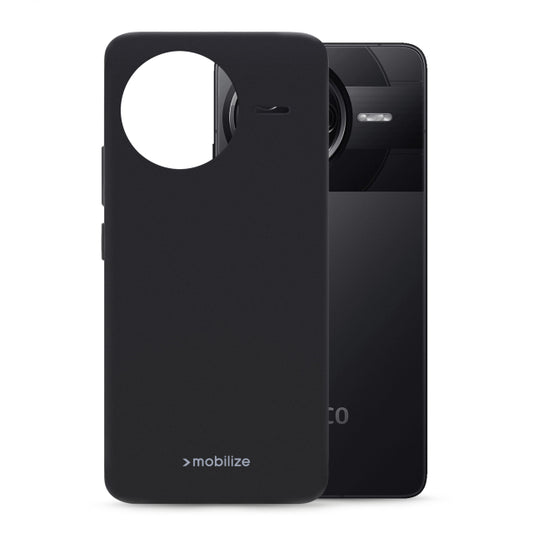 Mobilize Rubber Gelly Case Xiaomi Poco F7 Pro Matt Schwarz