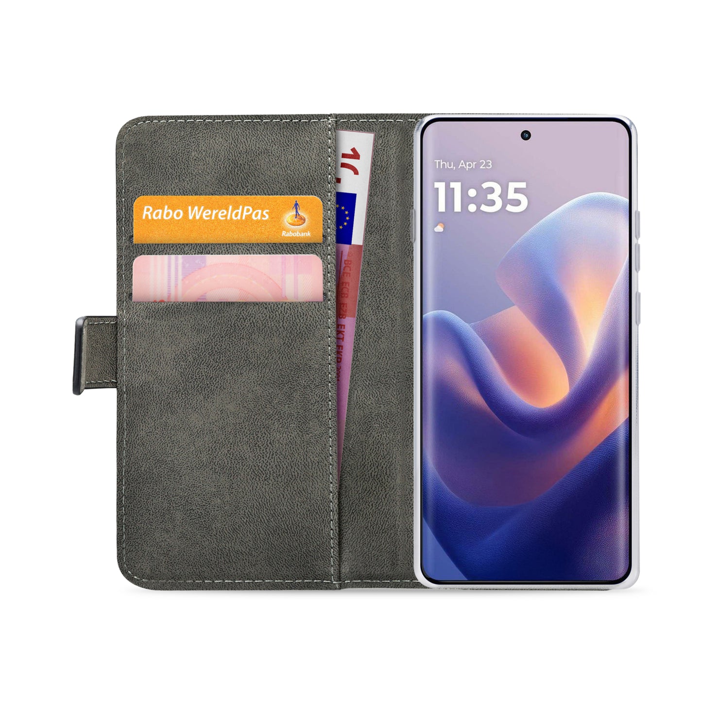 Mobilize Classic Gelly Wallet Book Case Motorola Edge 60 Pro Black