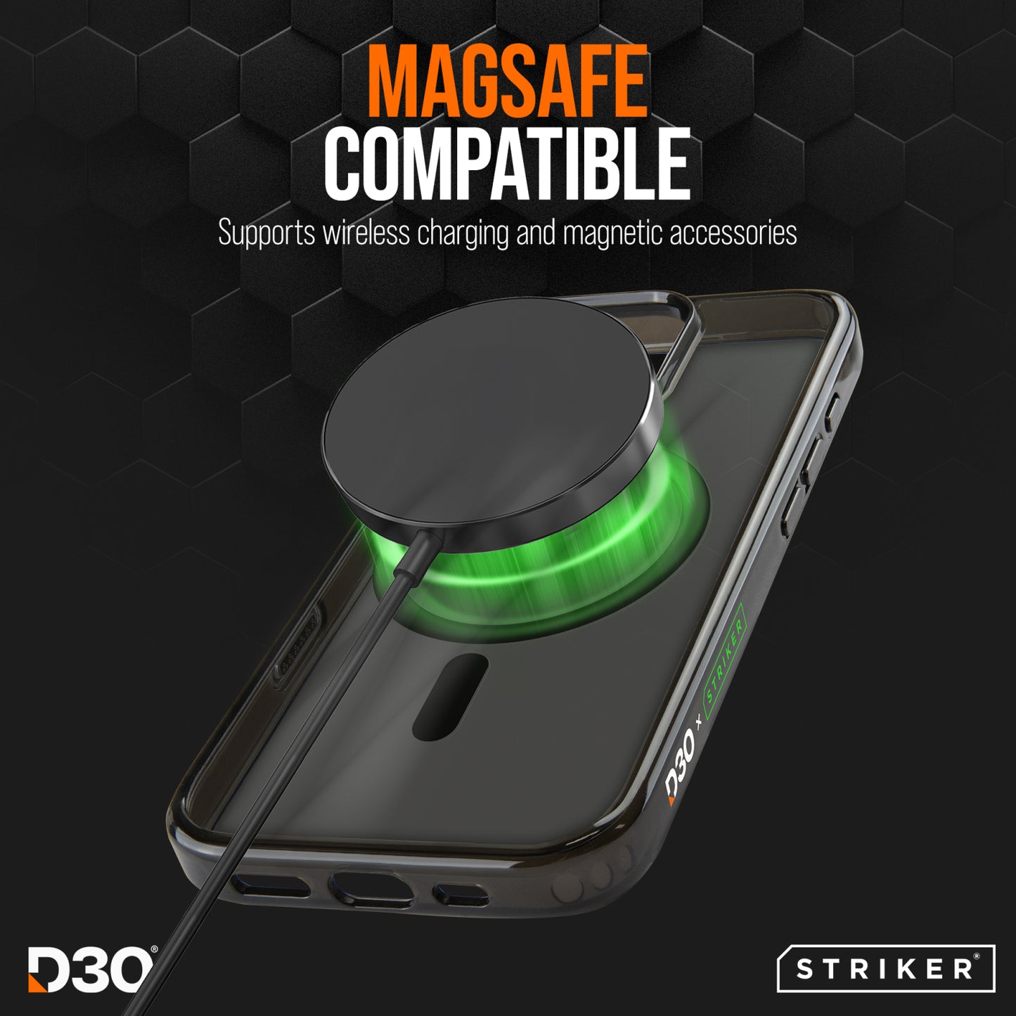 Striker X-Core - D3O Xtreme Impact Mag Case PRO - Black - Apple iPhone 17