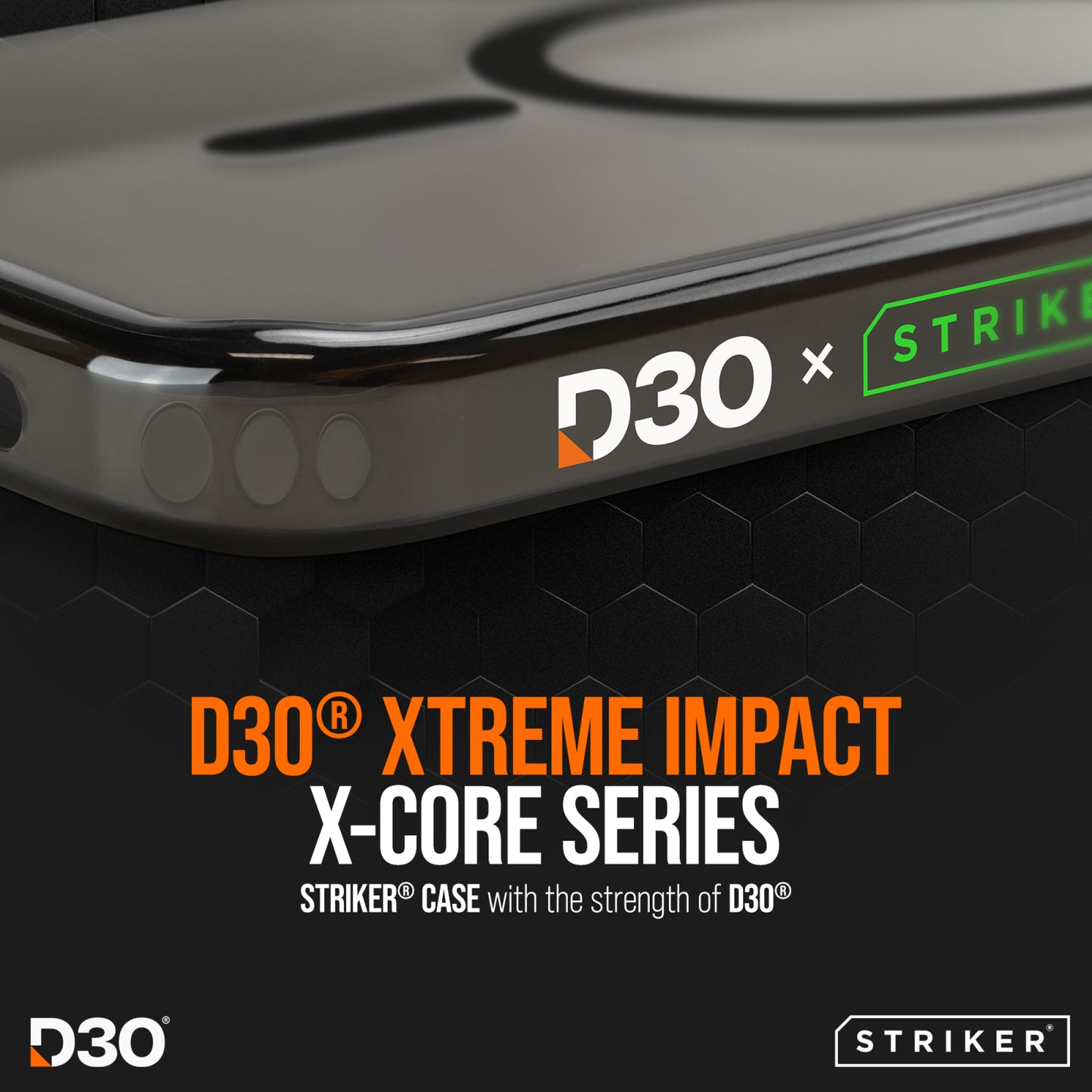 Striker X-Core - D3O Xtreme Impact Mag Case PRO - Black - Apple iPhone Air