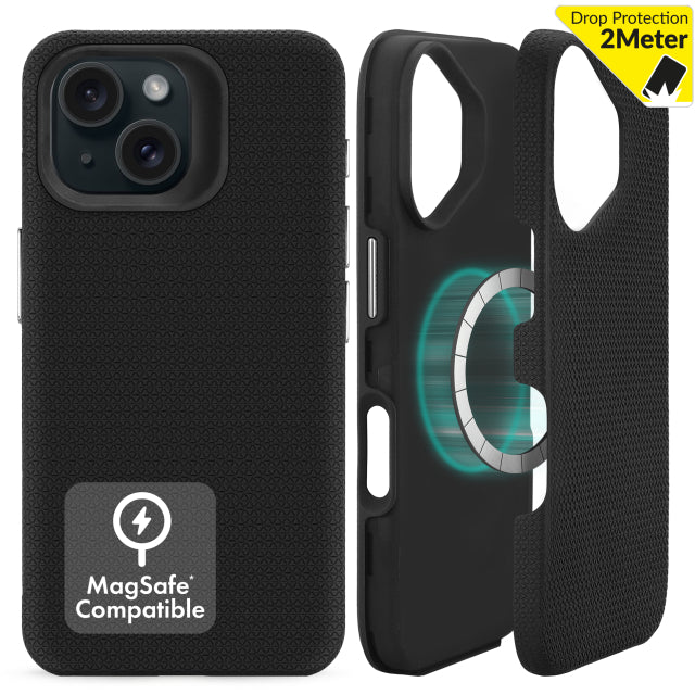 My Style Magsafe Tough Case für Apple iPhone 15 Schwarz