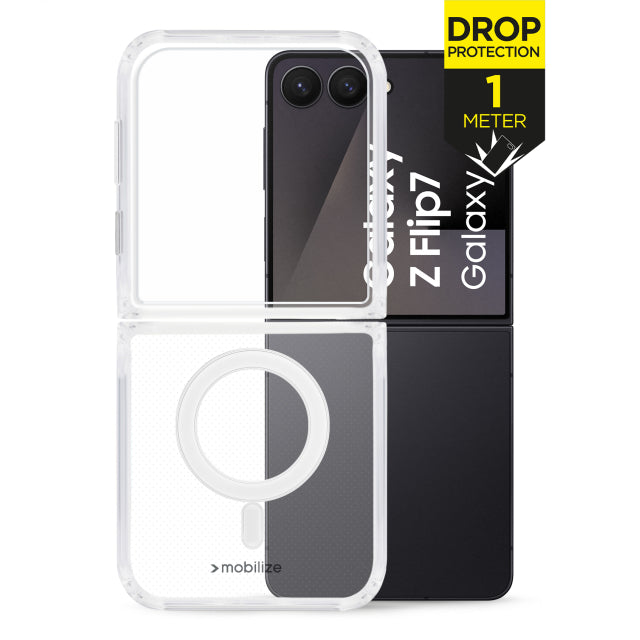 Mobilize Magsafe Compatible Coque de protection transparente pour Samsung Galaxy Z Flip7 5G