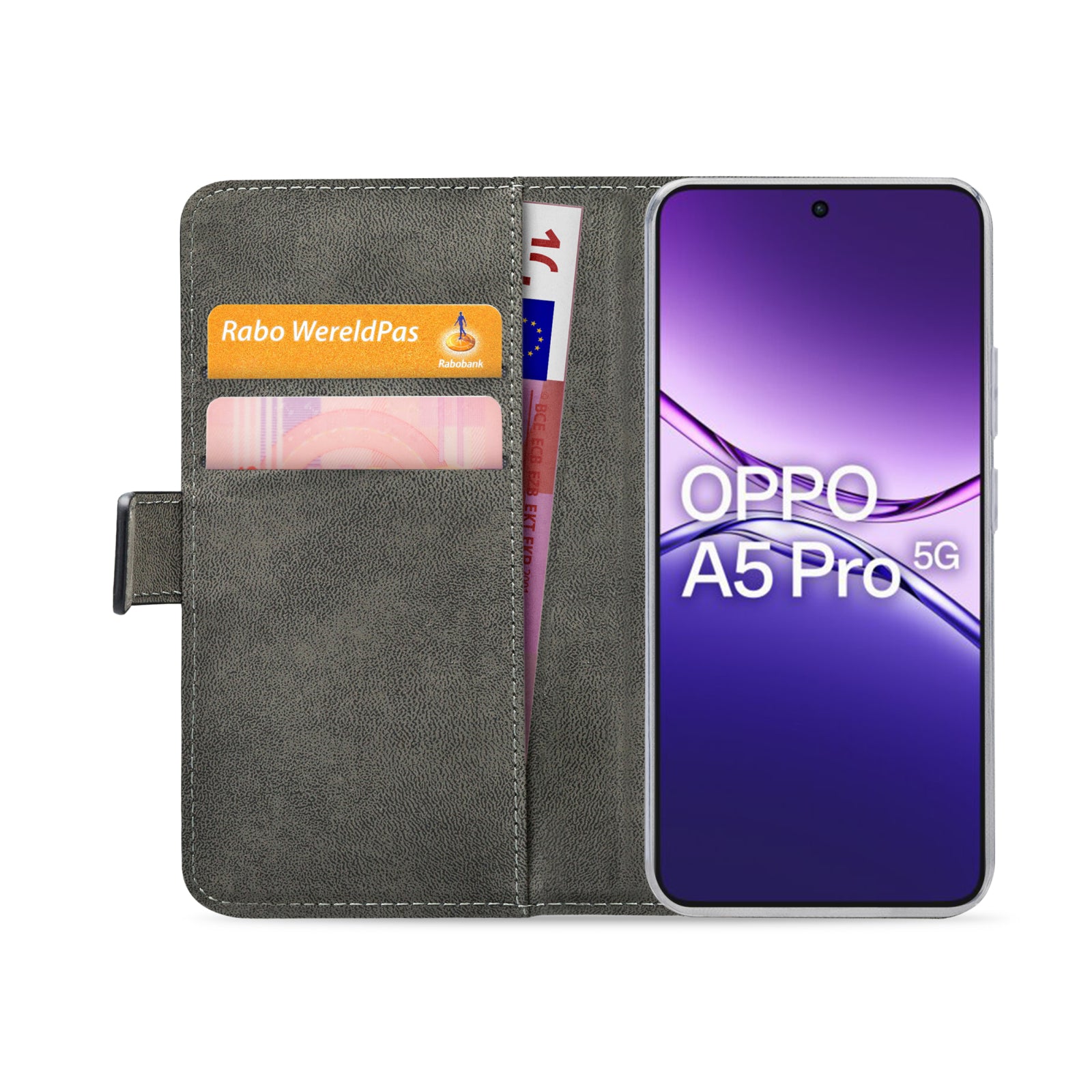 Mobilize Classic Gelly Wallet Book Case OPPO A5 Pro 5G Black