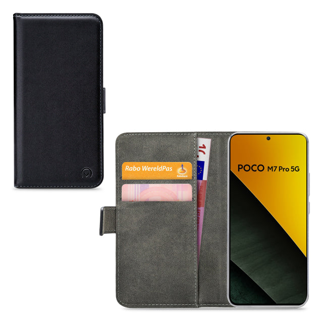 Mobilize Classic Gelly Wallet Book Case Xiaomi Poco M7 Pro 5G Schwarz