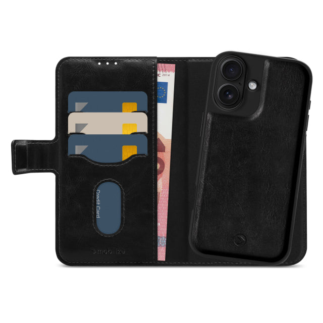 Mobilize 2in1 Magsafe Compatible Gelly Wallet Case Apple iPhone 17 Noir