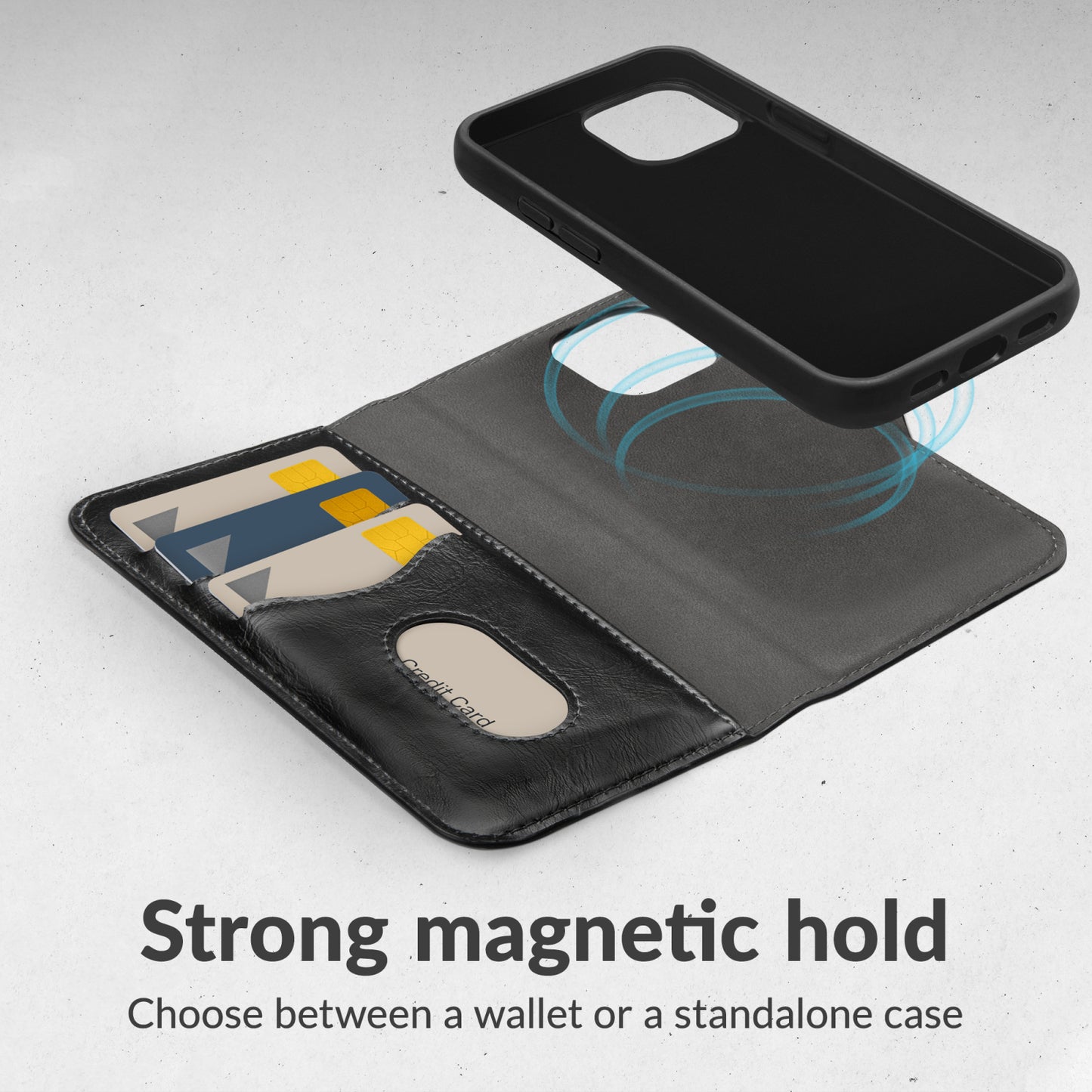 Mobilize 2in1 Magsafe Compatible Gelly Wallet Case Apple iPhone Air Black