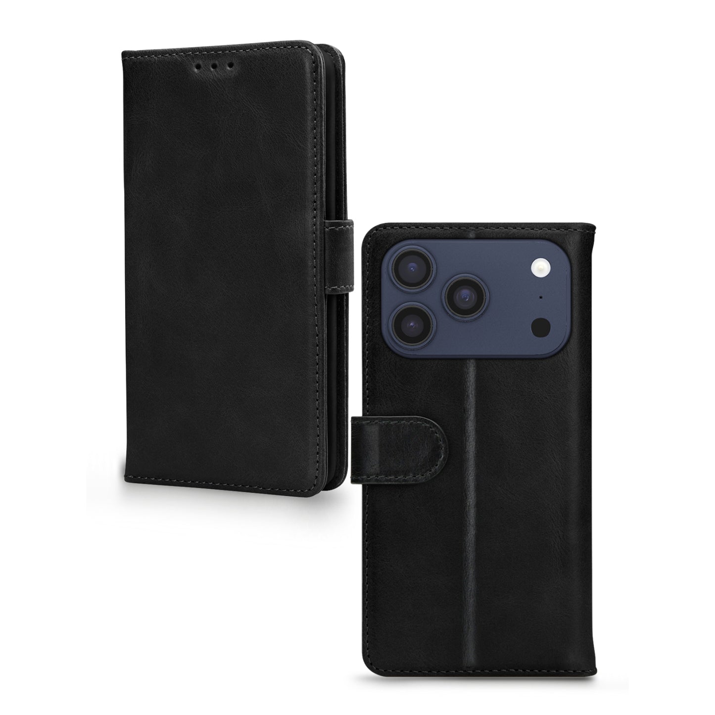 Mobilize Leather Wallet Apple iPhone 17 Pro Max Black