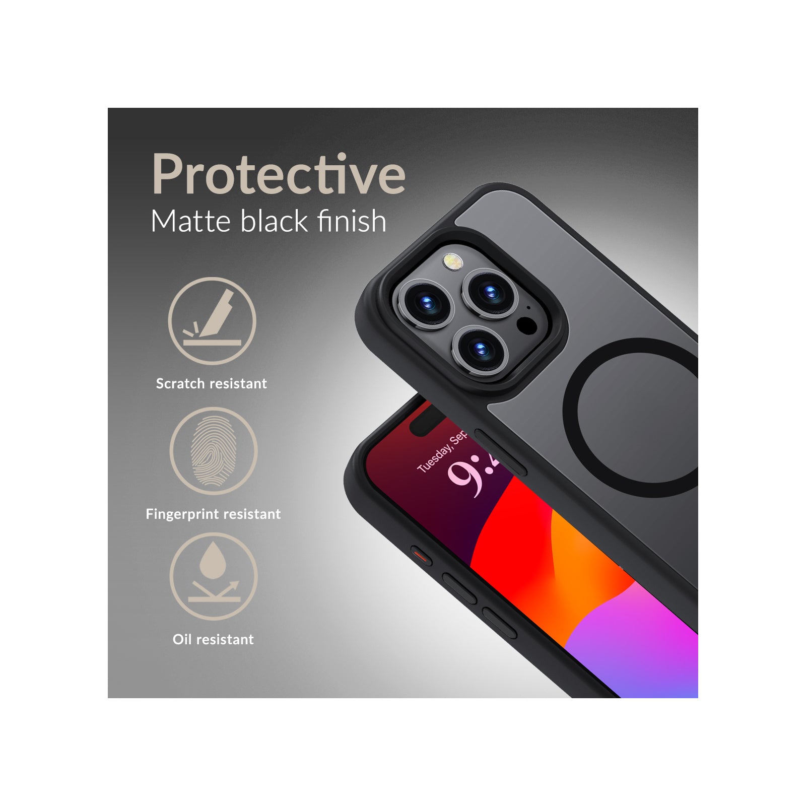 Mobilize MagSafe Compatible Hybrid Pro Case Apple iPhone 17 Black