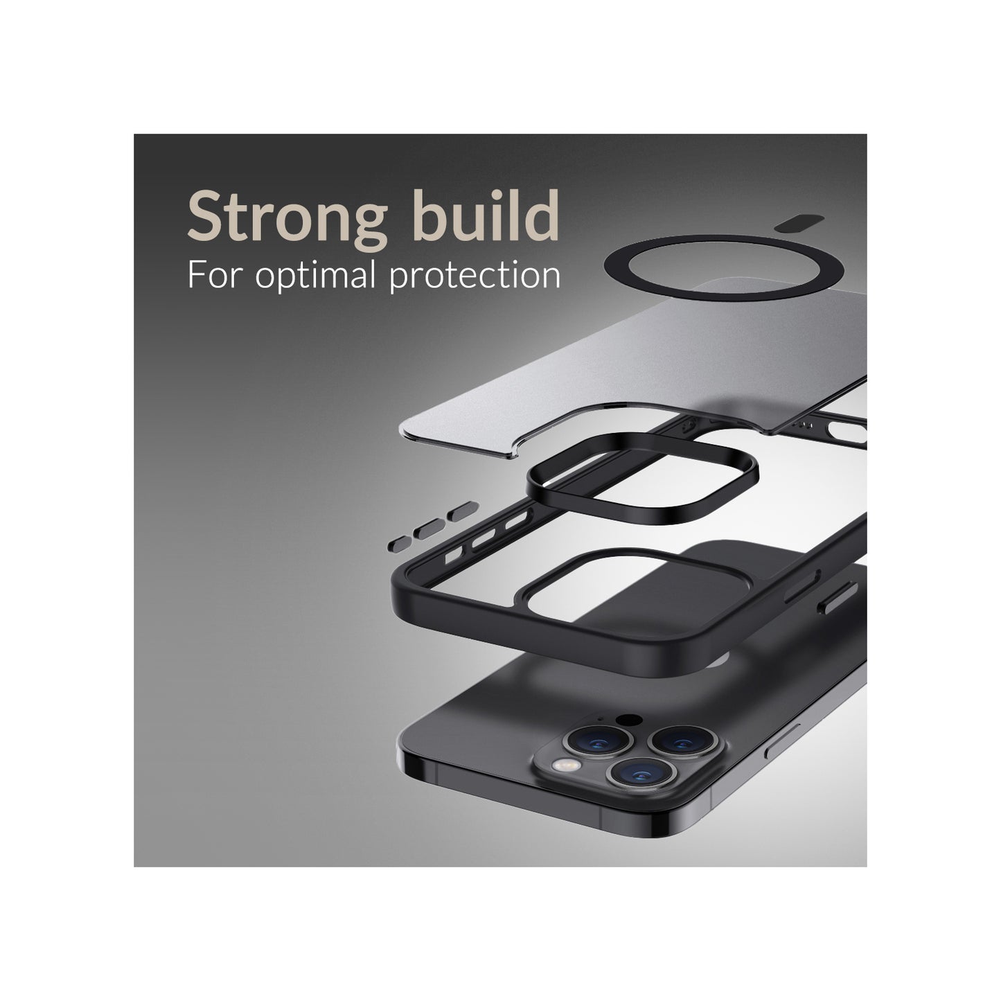 Mobilize MagSafe Compatible Hybrid Pro Case Apple iPhone 17 Black