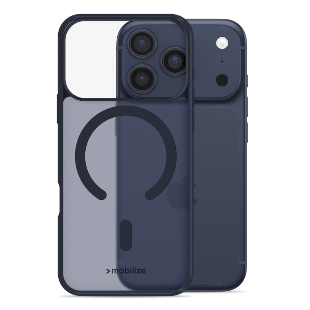 Coque Hybride Compatible MagSafe Mobilize Pro Apple iPhone 17 Pro Bleu