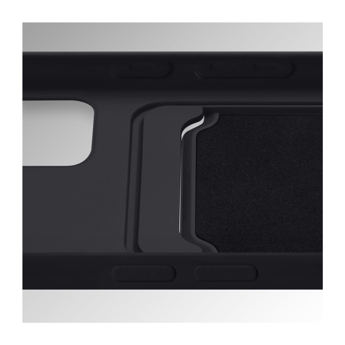 Mobilize Rubber Gelly Card Case Apple iPhone 17 Matt Black