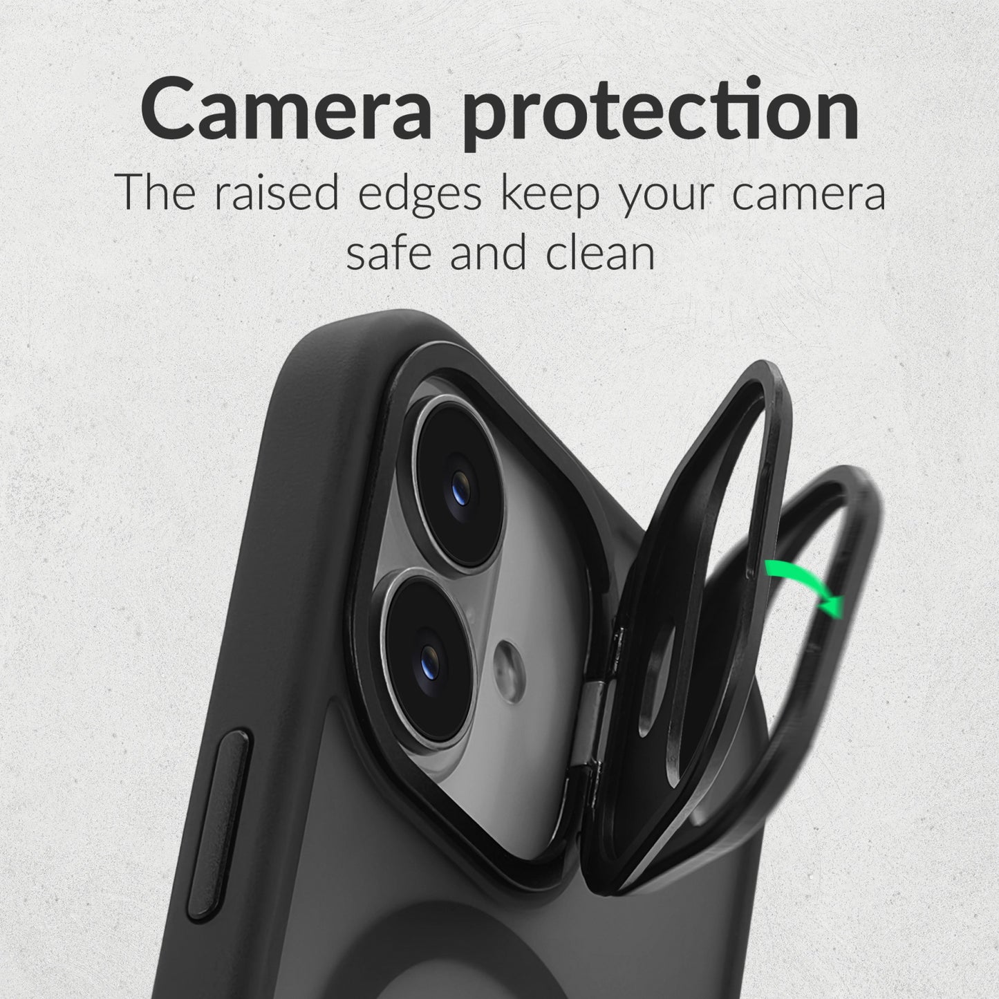 Mobilize MagSafe Compatible Hybrid Pro Case with Camera Stand Apple iPhone 16 Pro Black