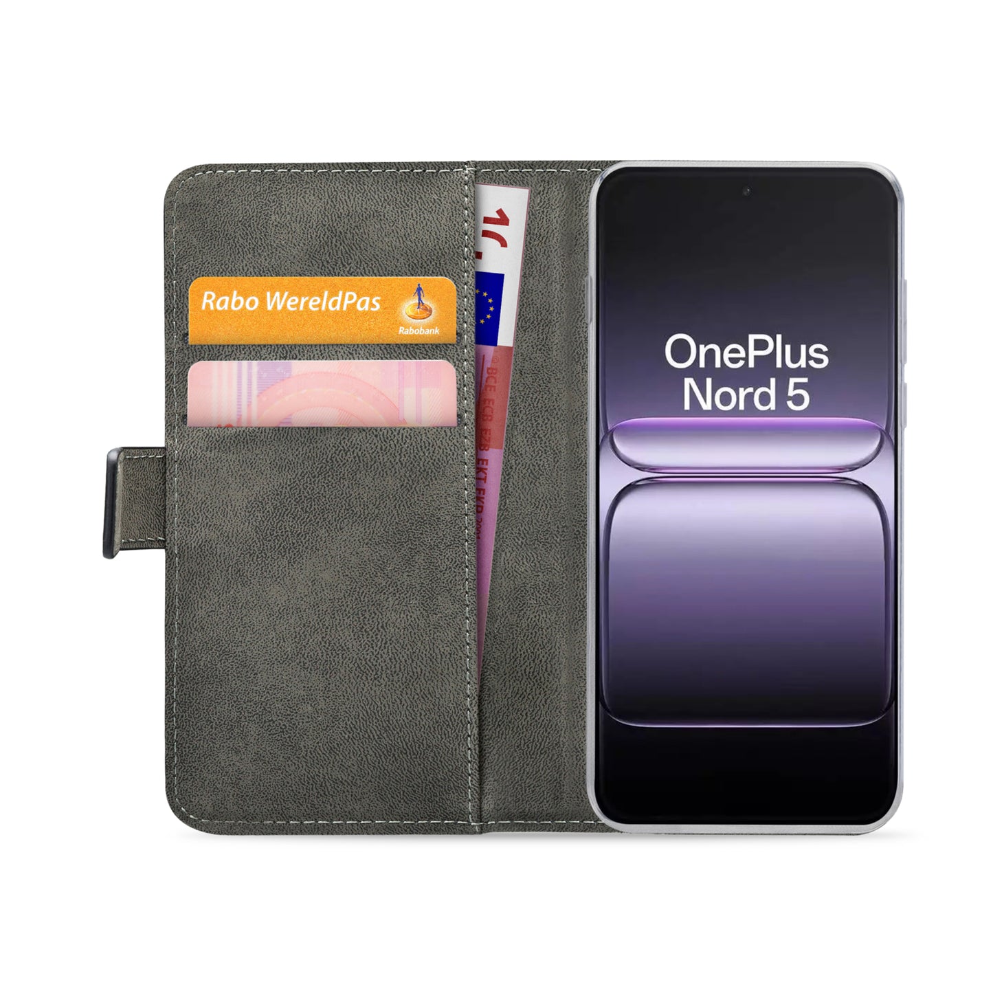 Mobilize Classic Gelly Wallet Book Case OnePlus Nord 5 Black